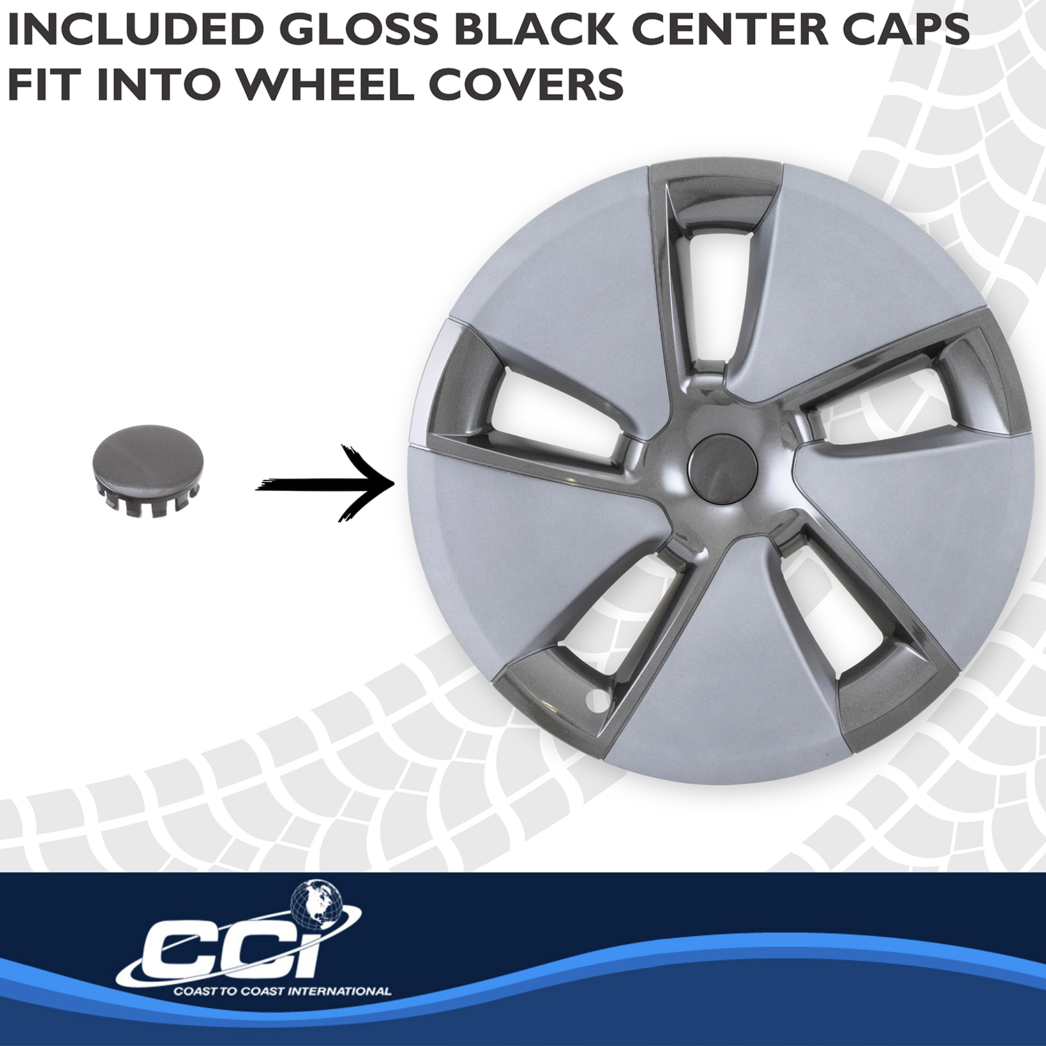 Coast To Coast 56518SC - Premium Wheel Covers, Silver, Gloss Painted