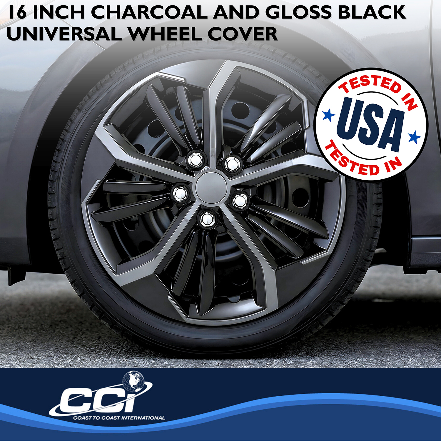 Coast To Coast 56716CB - Premium Wheel Covers, Silver, Painted