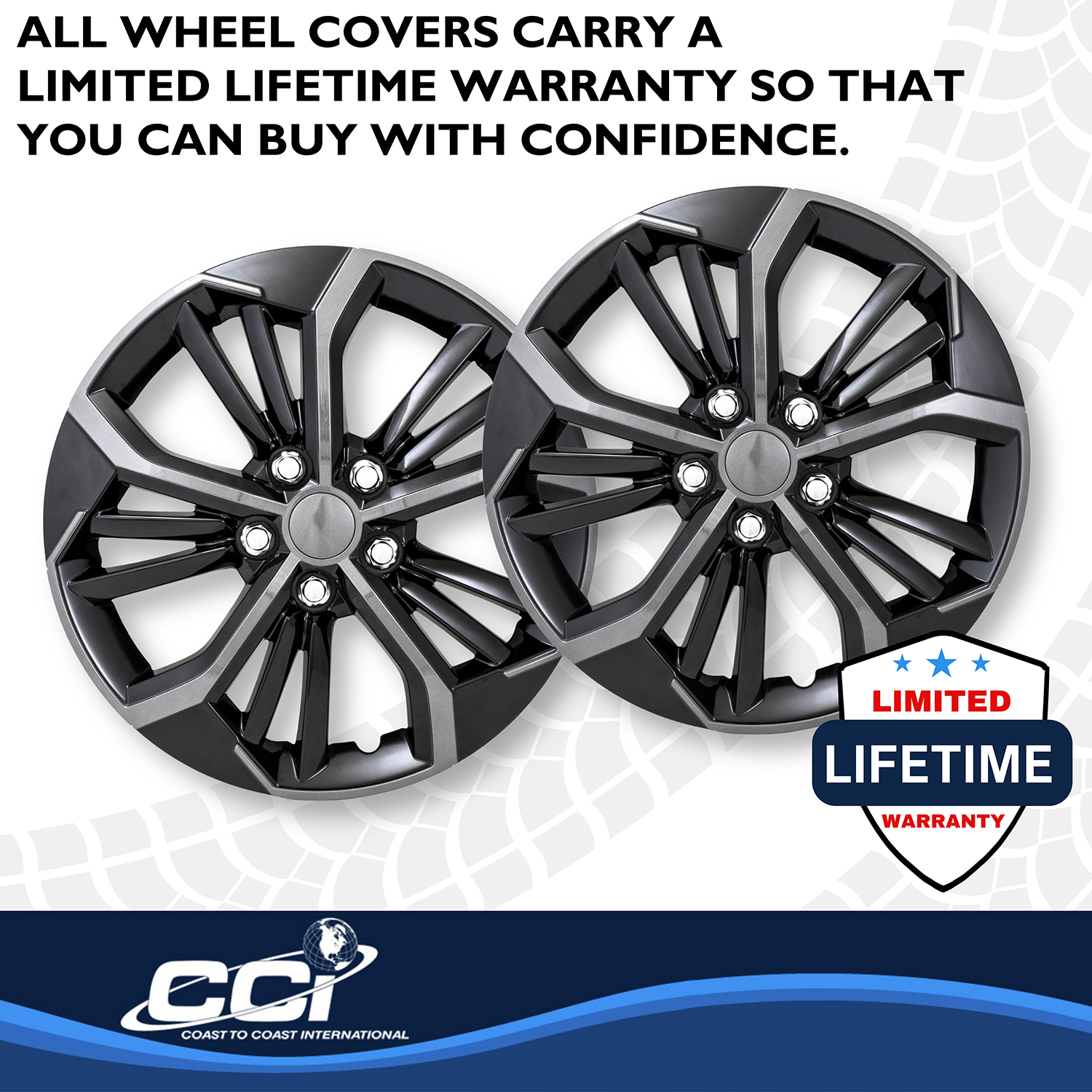 Coast To Coast 56716CB - Premium Wheel Covers, Silver, Painted