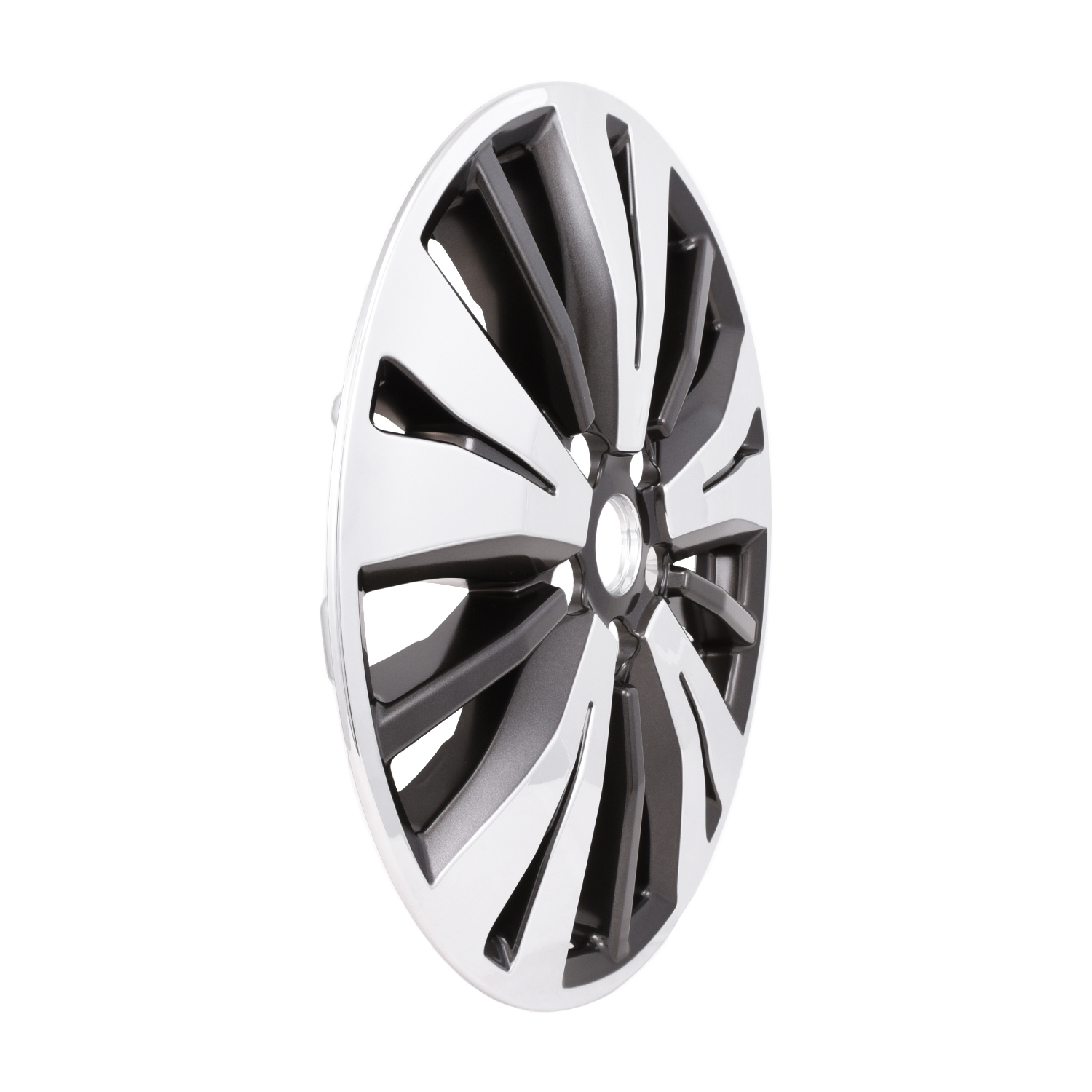 Coast To Coast IWCIMP488CC - Impostor Wheel Covers, Silver/Charcoal, ABS Plastic