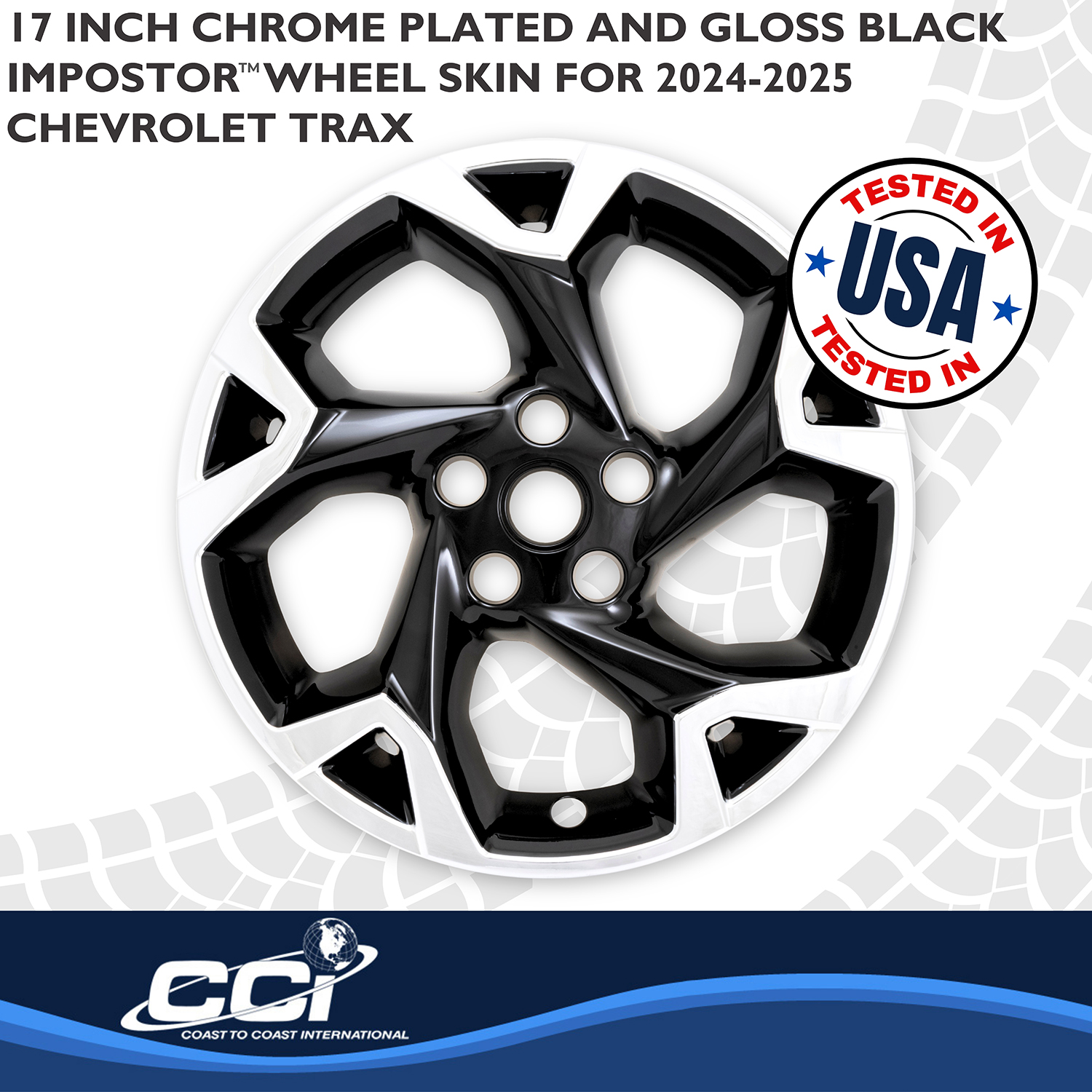 Coast To Coast IMP509XBLK - Wheel Skins, Black, ABS Plastic