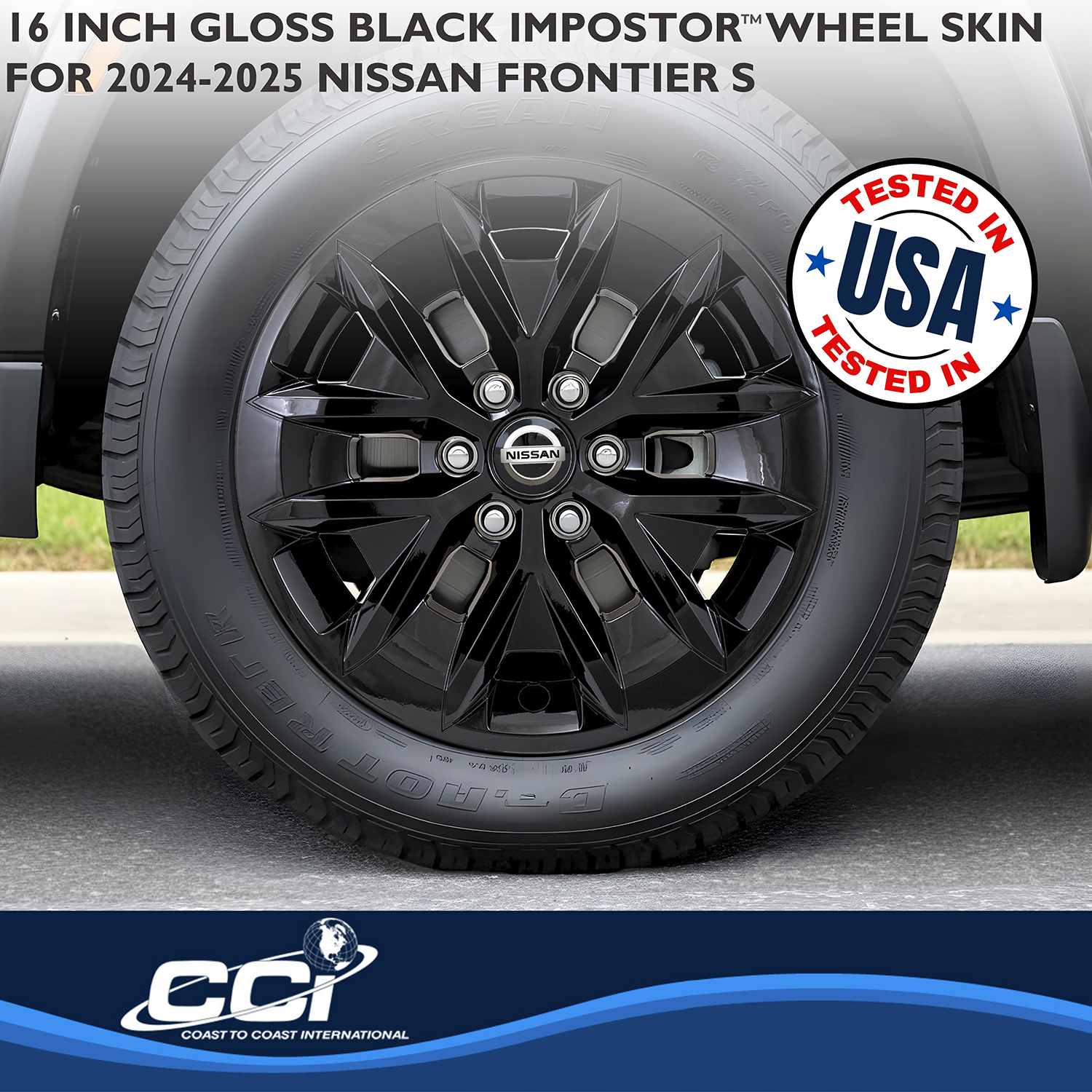 Coast To Coast IMP516BLK - Wheel Skins, Black, ABS Plastic