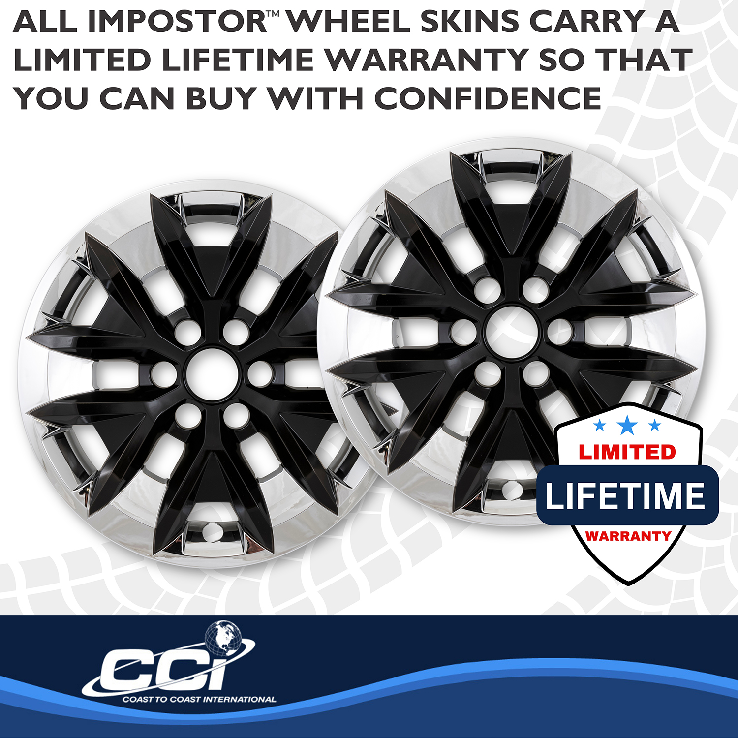 Coast To Coast IMP516XB - Wheel Skins, Silver, ABS Plastic