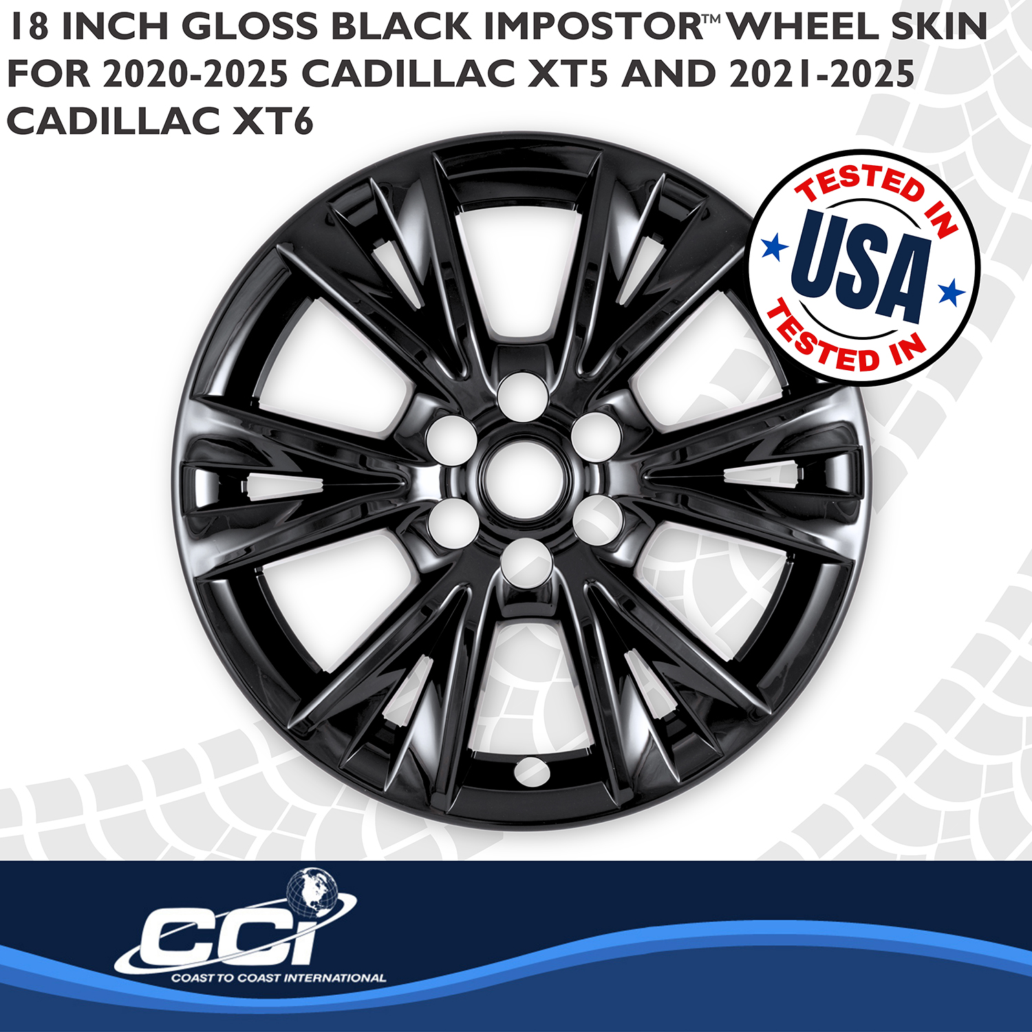 Coast To Coast IMP518BLK - Wheel Skins, Black, ABS Plastic