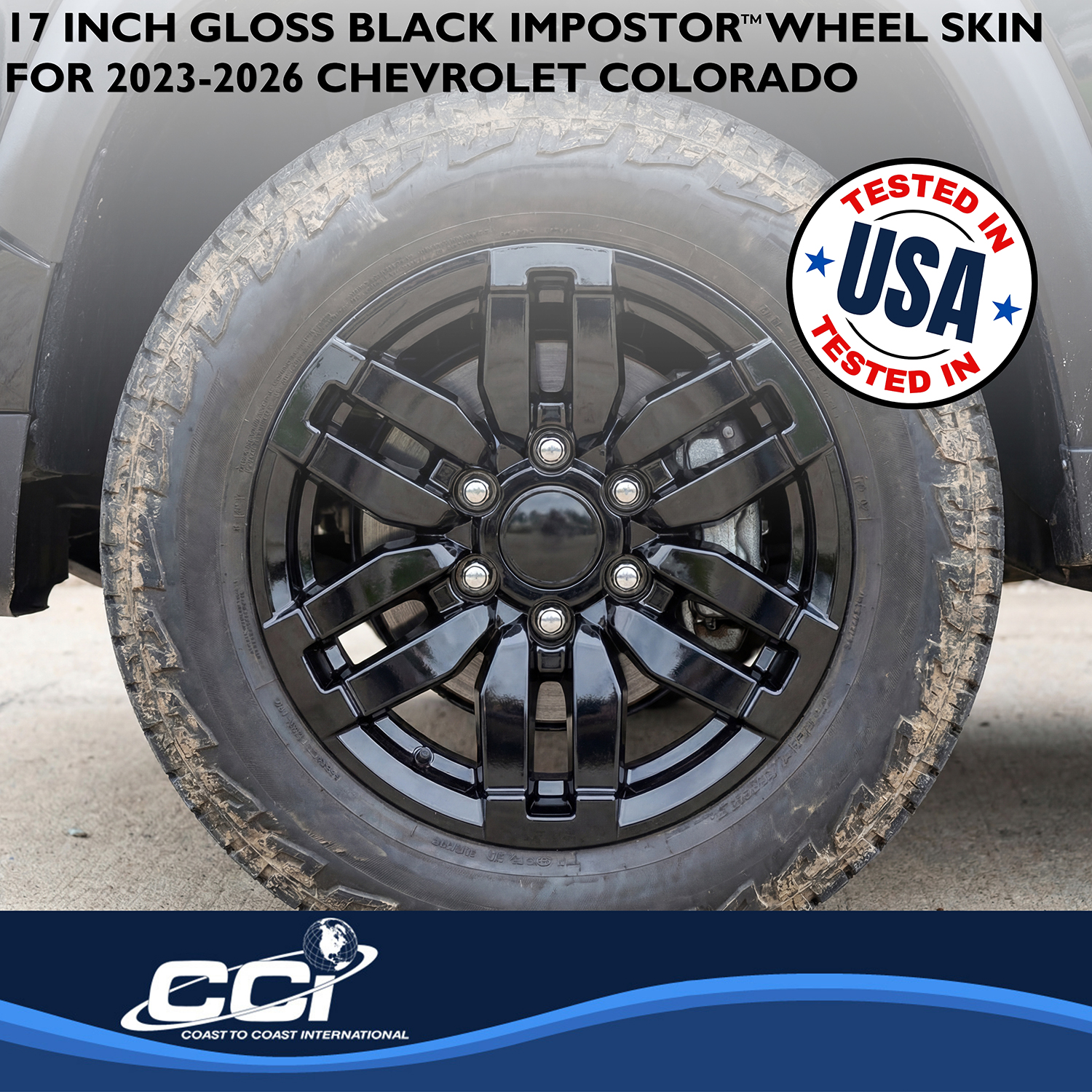 Coast To Coast IMP520BLK - Wheel Skins, Black, ABS Plastic
