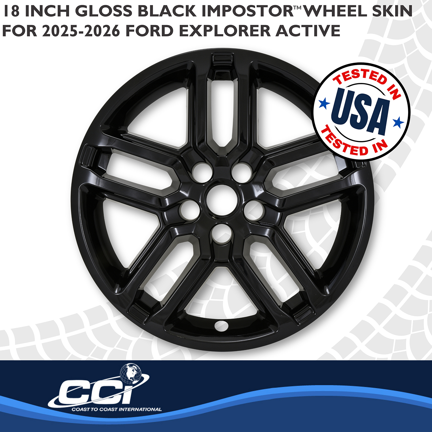 Coast To Coast IMP521BLK - Wheel Skins, Black, ABS Plastic