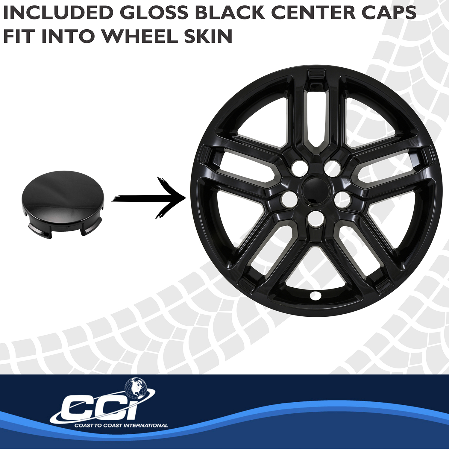 Coast To Coast IMP521BLK - Wheel Skins, Black, ABS Plastic
