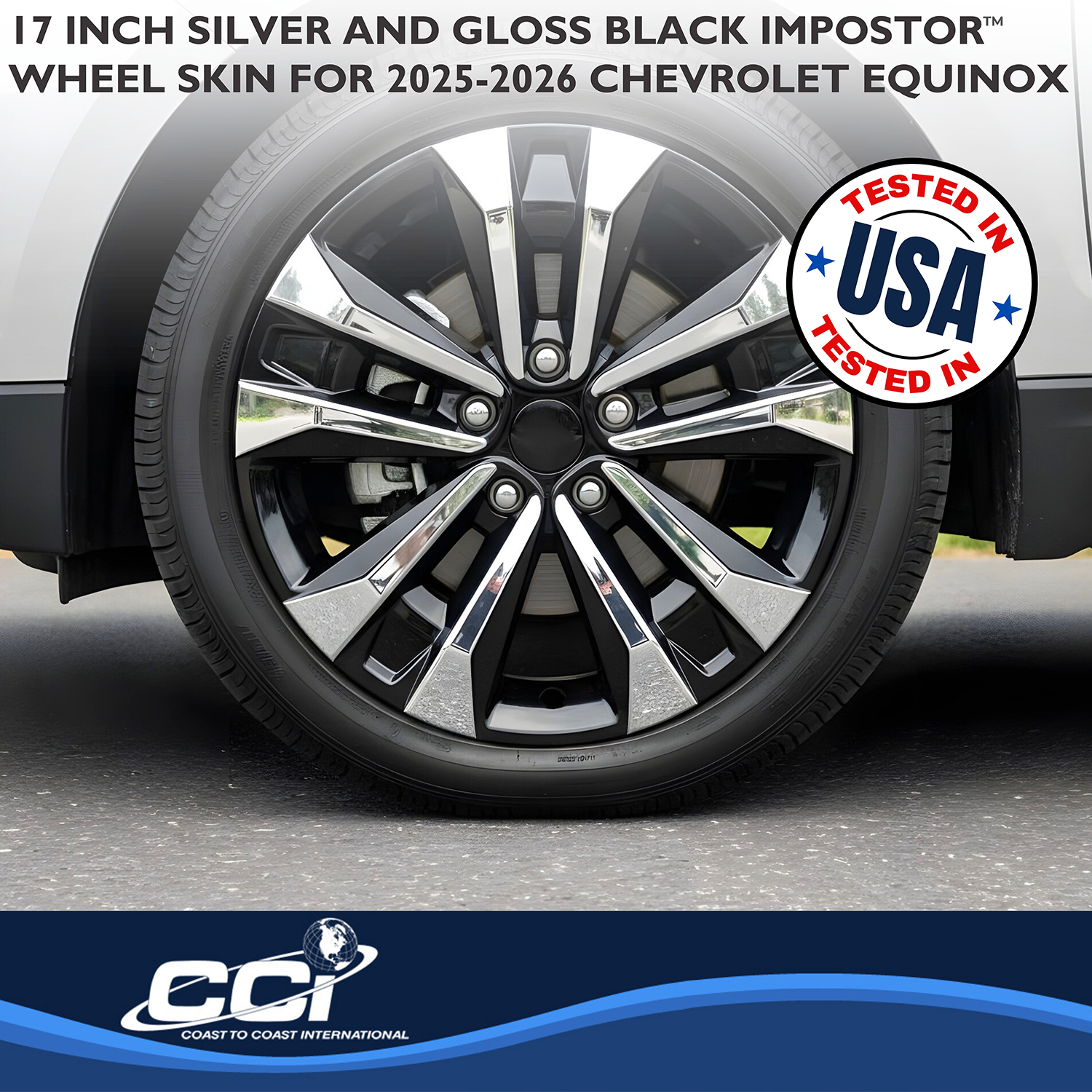 Coast To Coast IMP522XB - Wheel Skins, Silver, ABS Plastic