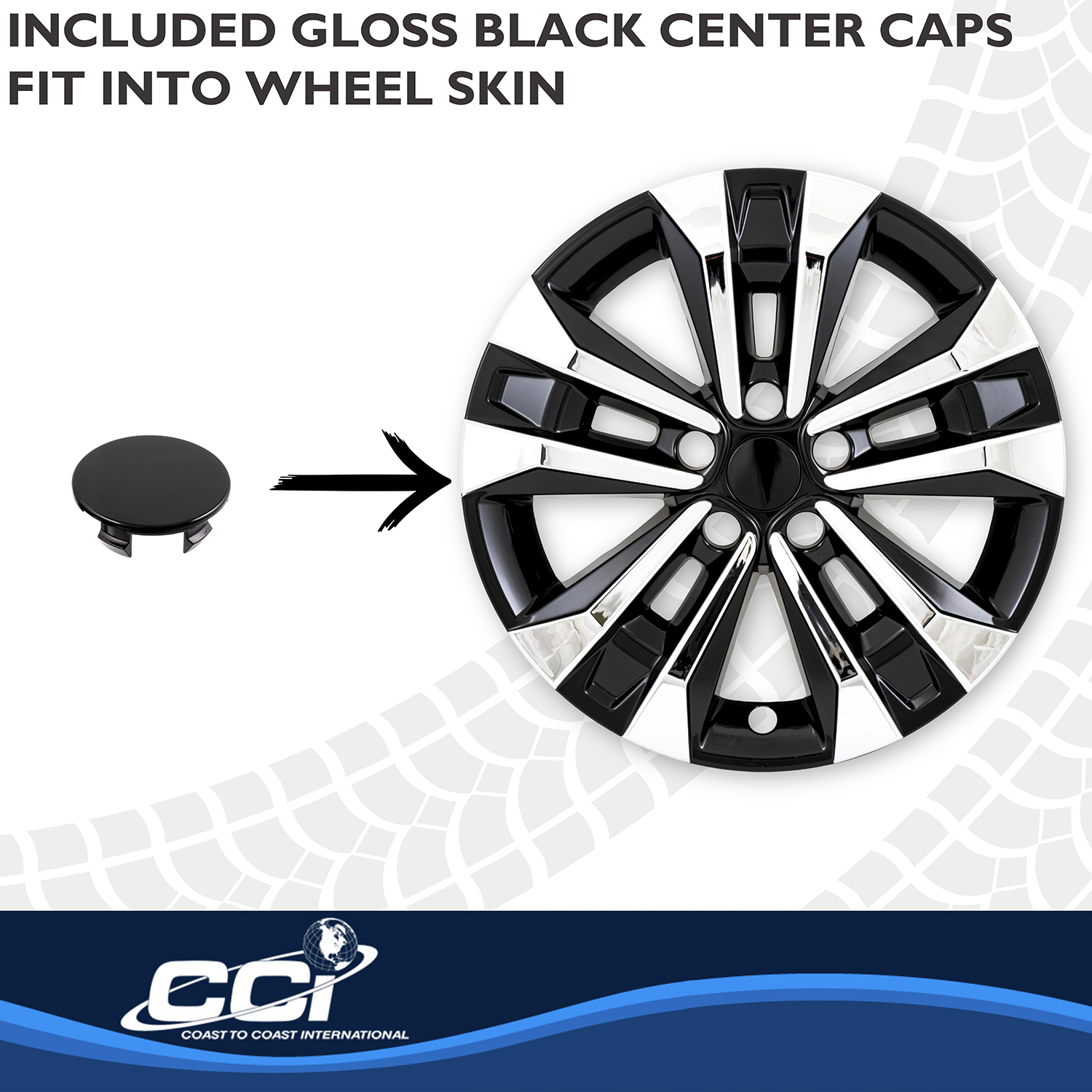Coast To Coast IMP522XB - Wheel Skins, Silver, ABS Plastic