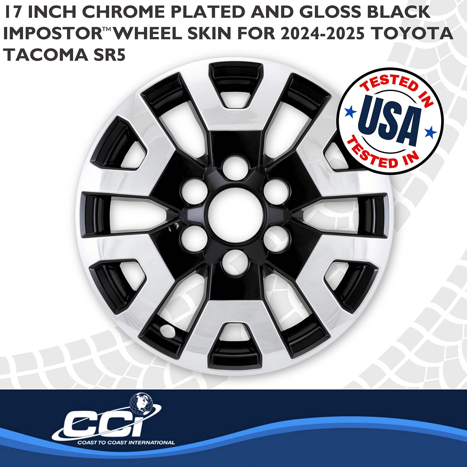 Coast To Coast IMP524XCB - Wheel Skins, Silver, ABS Plastic