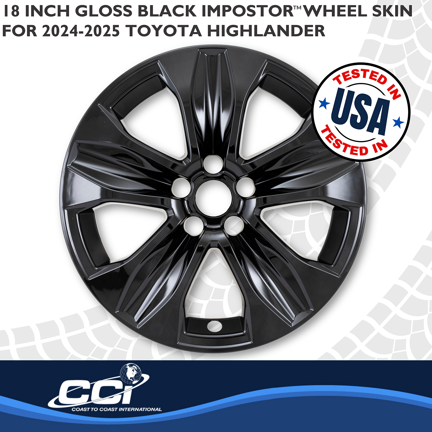 Coast To Coast IMP525BLK - Wheel Skins, Black, ABS Plastic