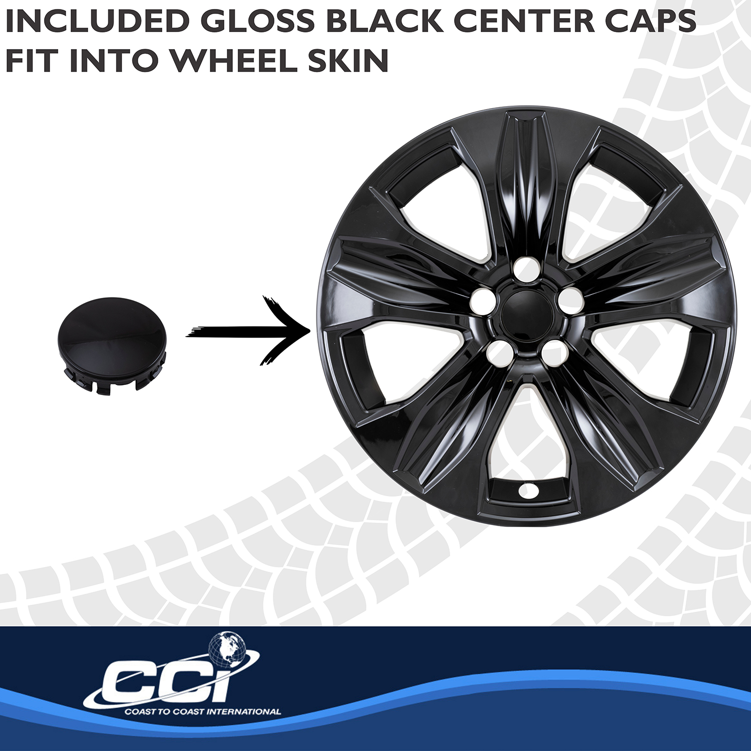 Coast To Coast IMP525BLK - Wheel Skins, Black, ABS Plastic