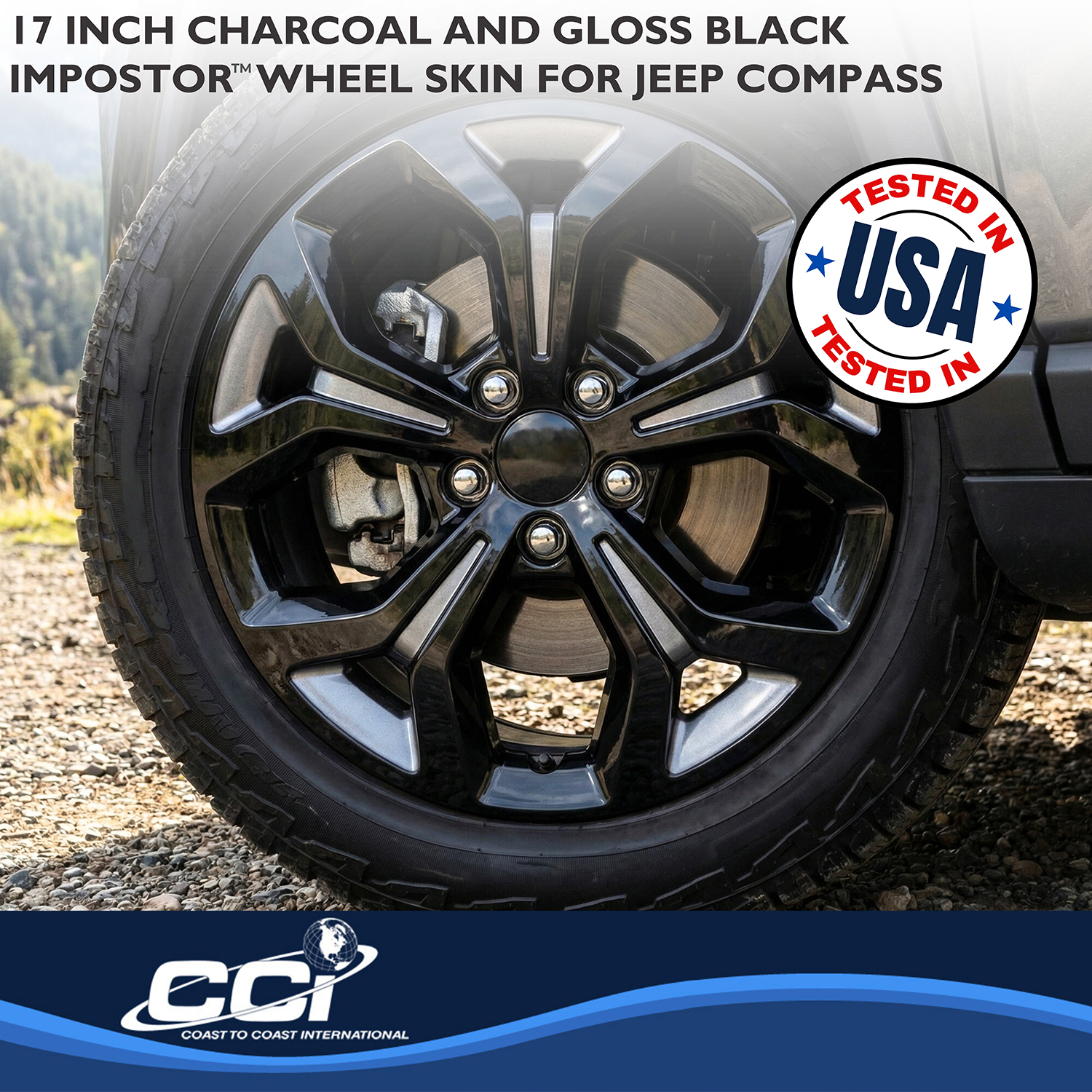 Coast To Coast IMP528CB - Wheel Skins, Silver, ABS Plastic