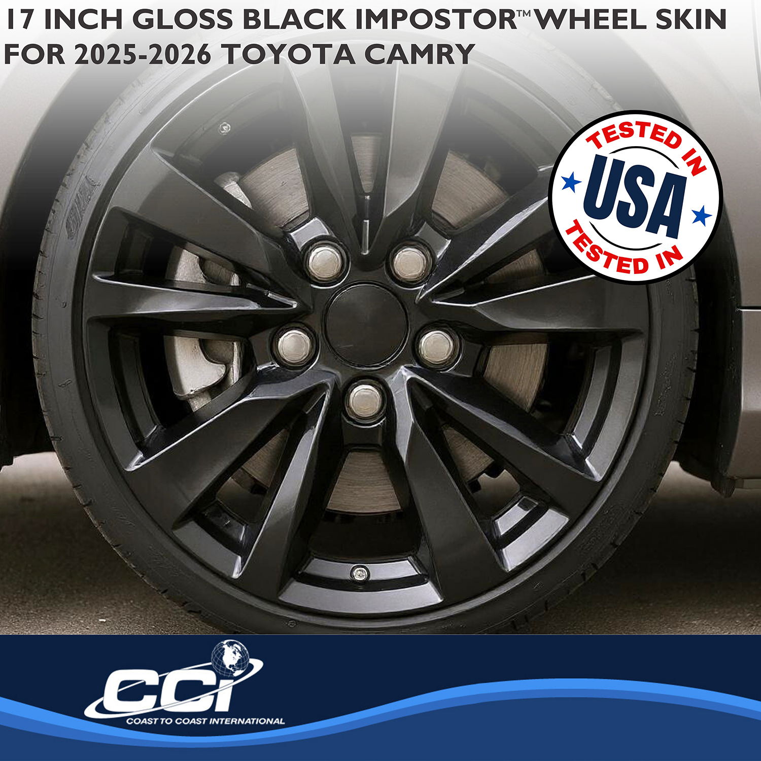 Coast To Coast IMP530BLK - Wheel Skins, Black, ABS Plastic