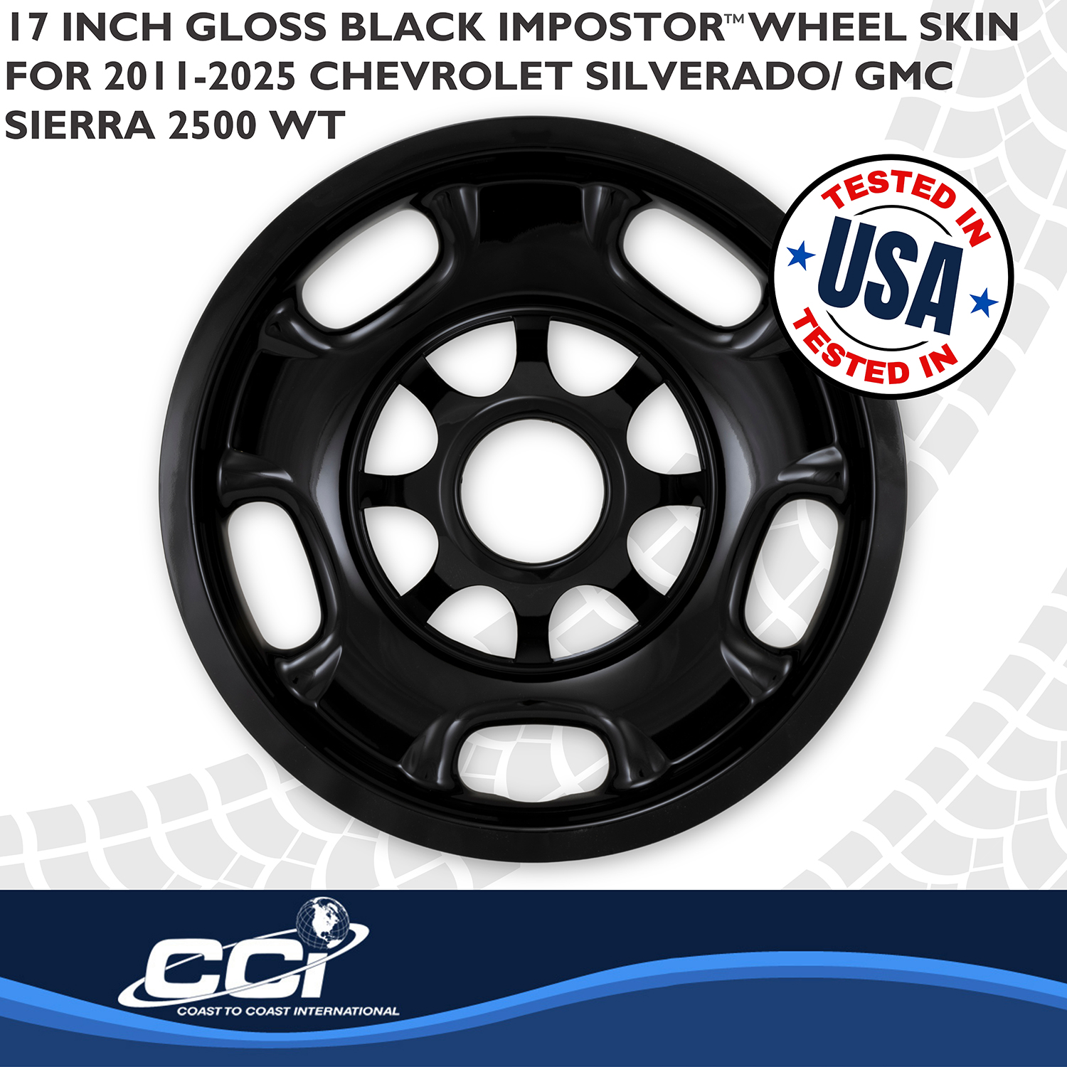 Coast To Coast IMP84BLK - Wheel Skins, Black, Painted
