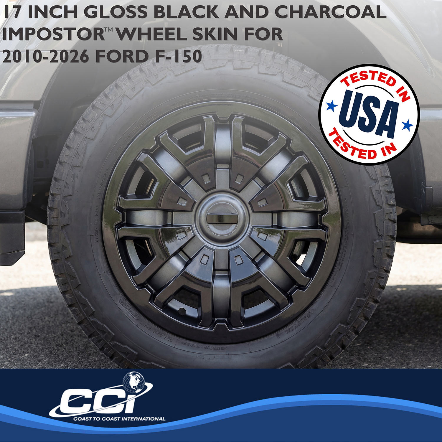 Coast To Coast IMP900CB - Wheel Skins, Silver, ABS Plastic