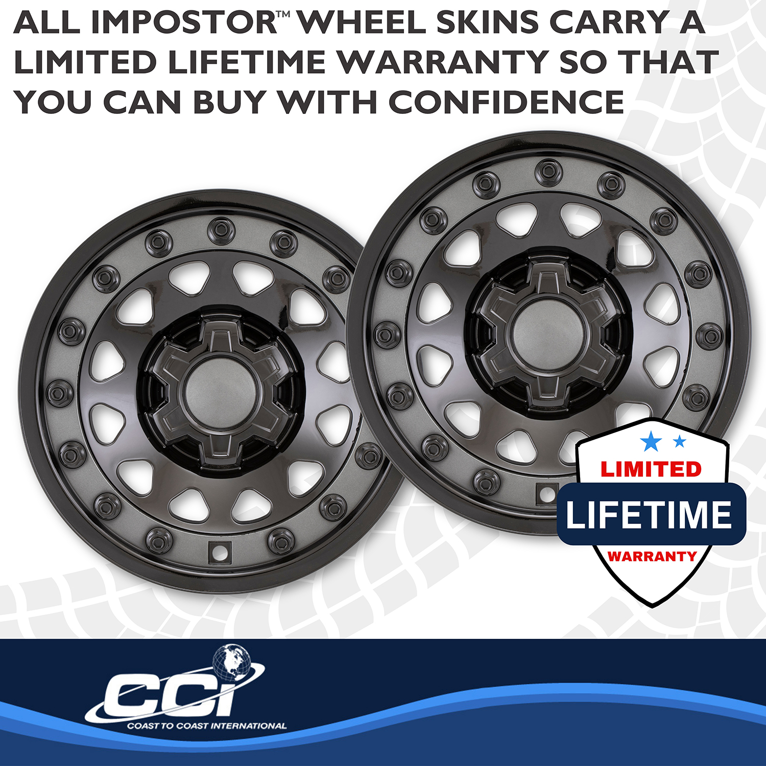 Coast To Coast IMP920CB - Wheel Skins, Silver, ABS Plastic