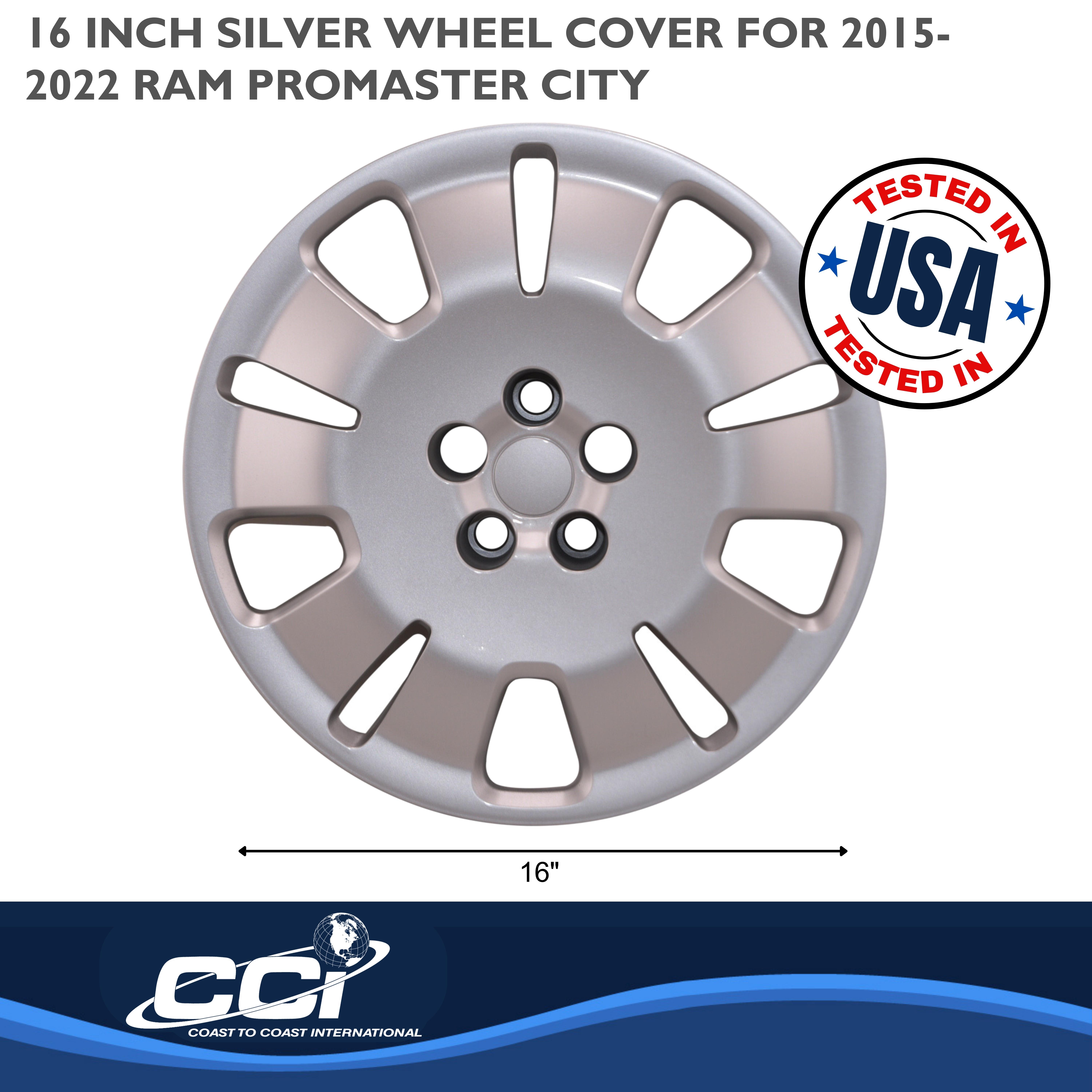 Coast To Coast IWC54416S - IWC Wheel Covers, Silver, Painted
