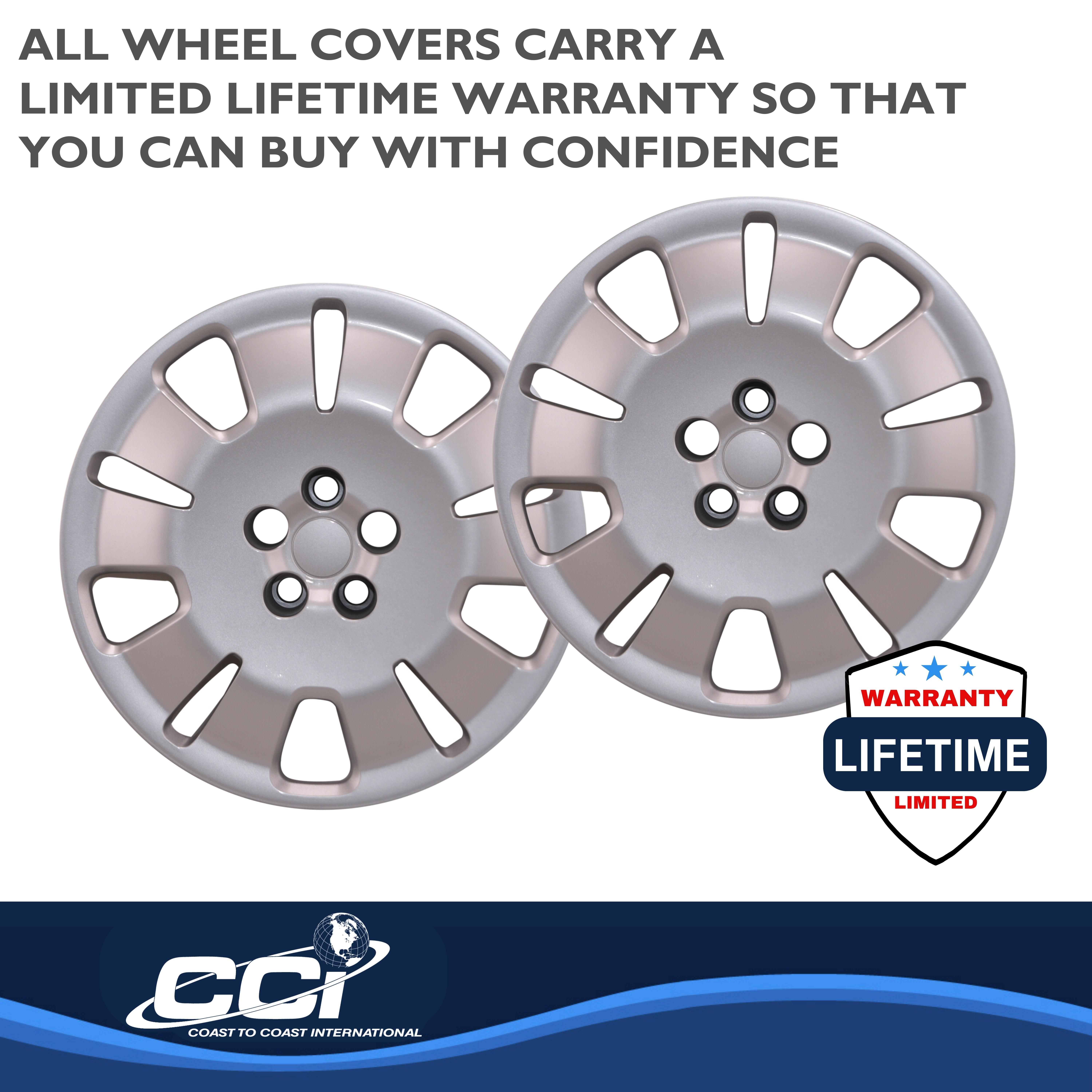 Coast To Coast IWC54416S - IWC Wheel Covers, Silver, Painted