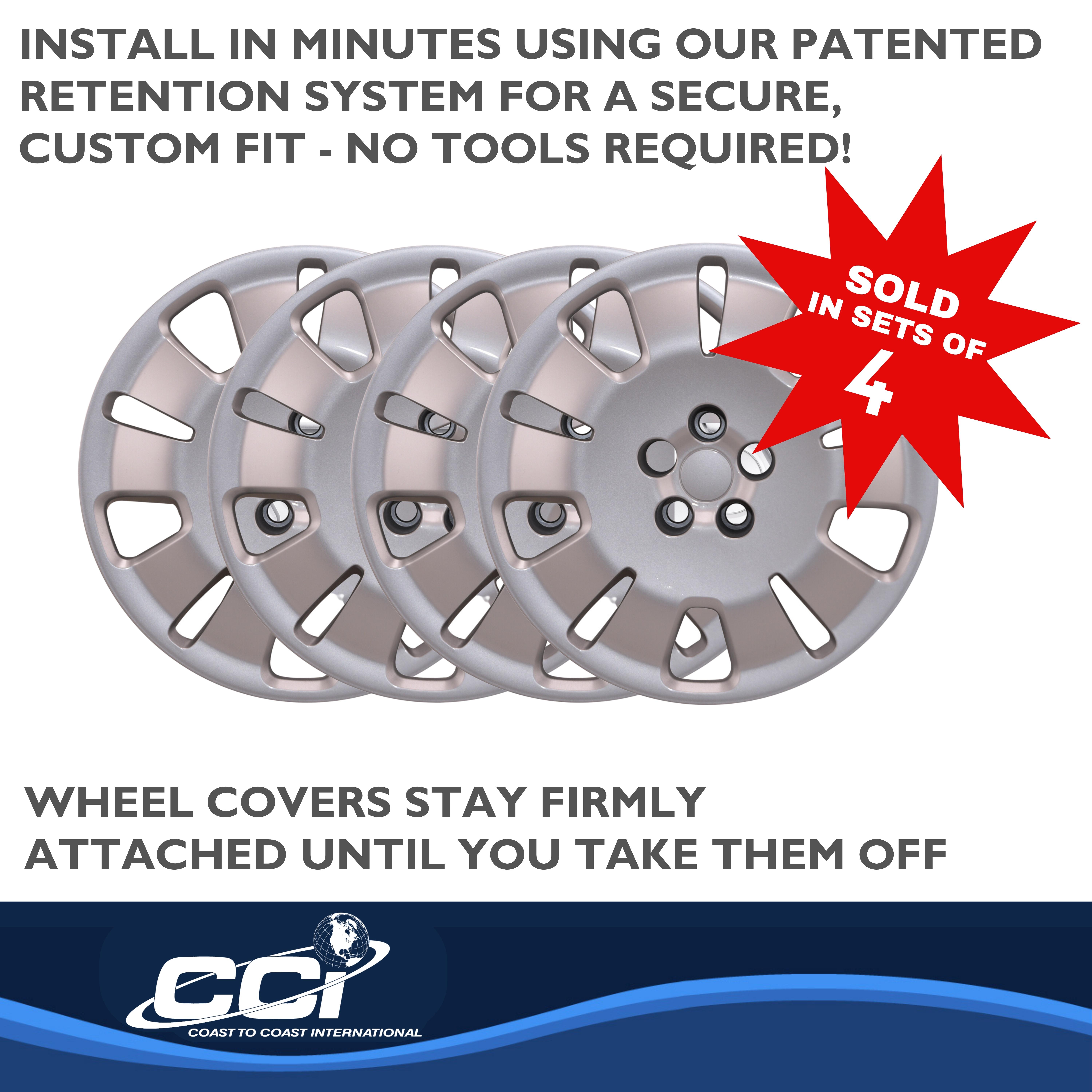 Coast To Coast IWC54416S - IWC Wheel Covers, Silver, Painted