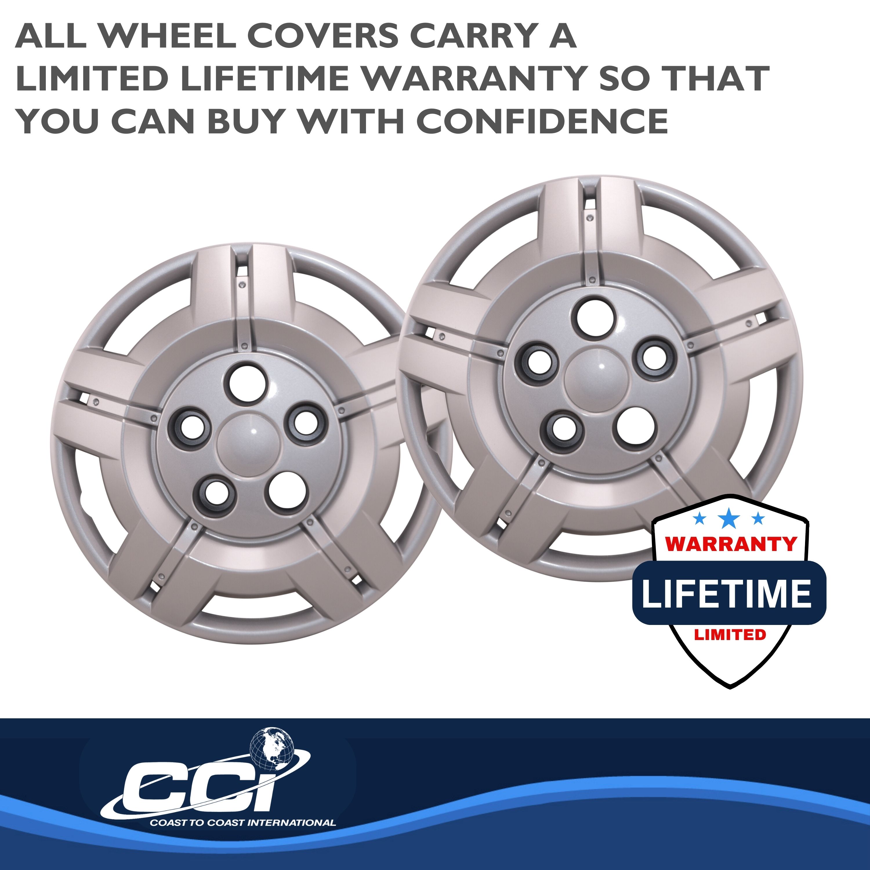 Coast To Coast IWC54516S - IWC Wheel Covers, Silver, Painted