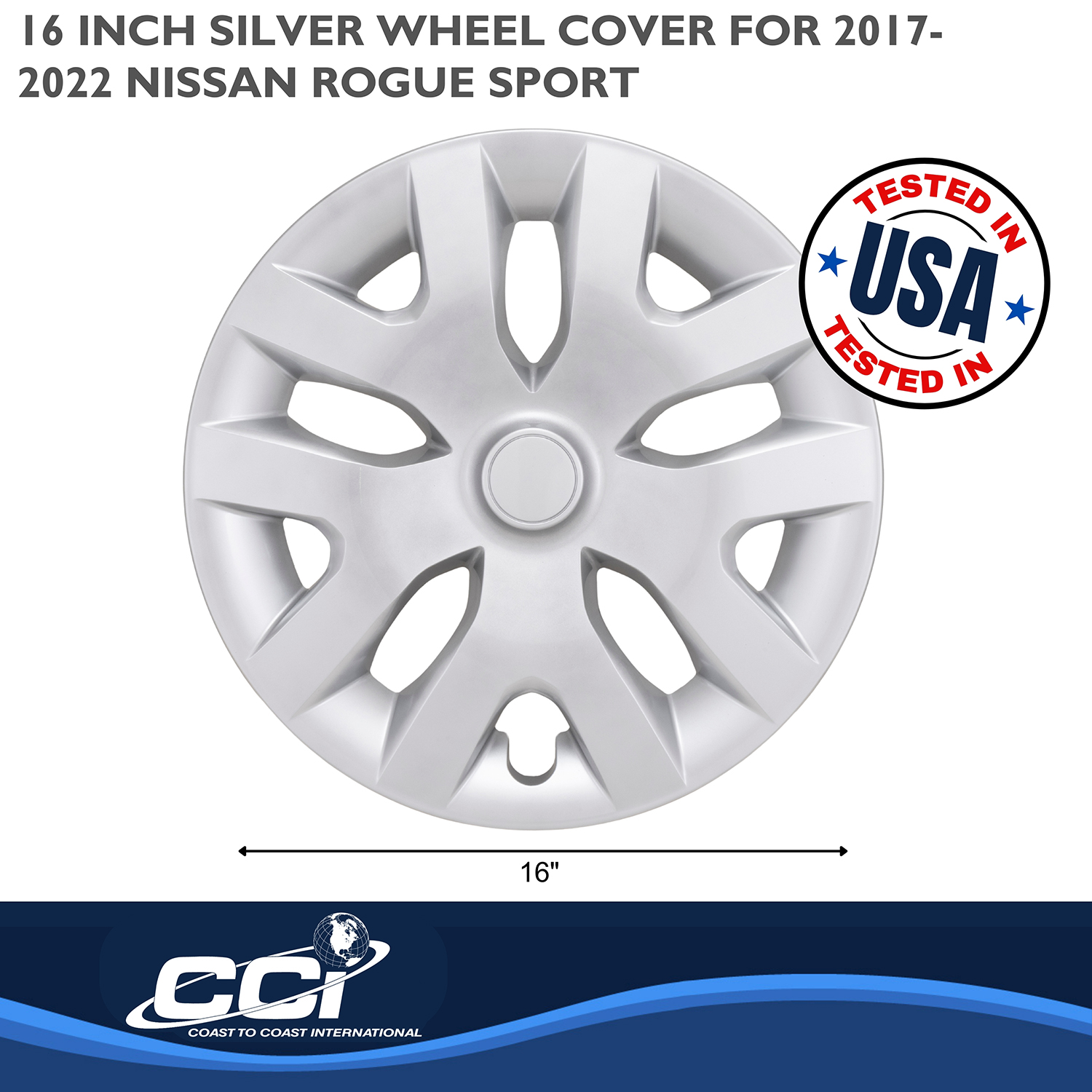 Coast To Coast IWC55416S - IWC Wheel Covers, Silver, Gloss Painted