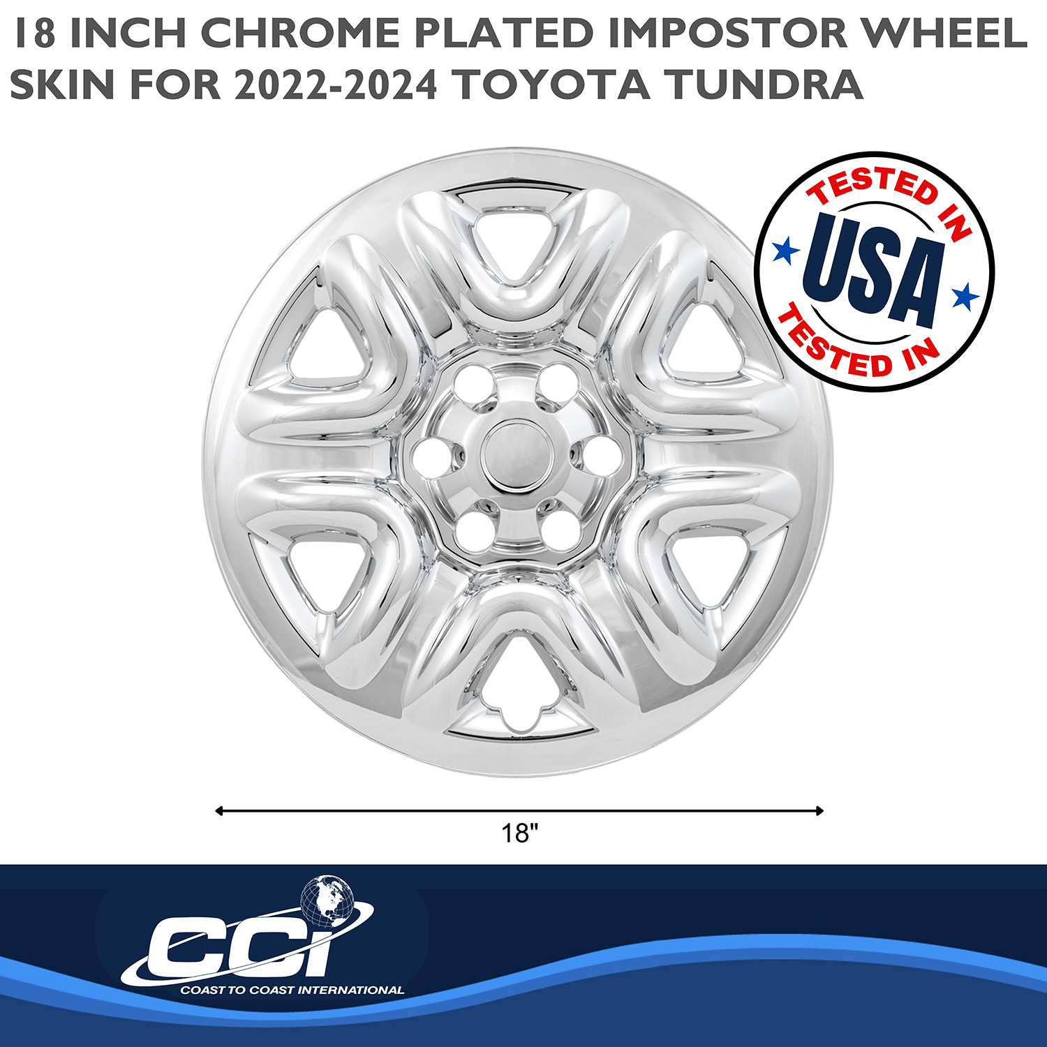 Coast To Coast IWCIMP103X - Impostor Wheel Covers, Silver, ABS Plastic