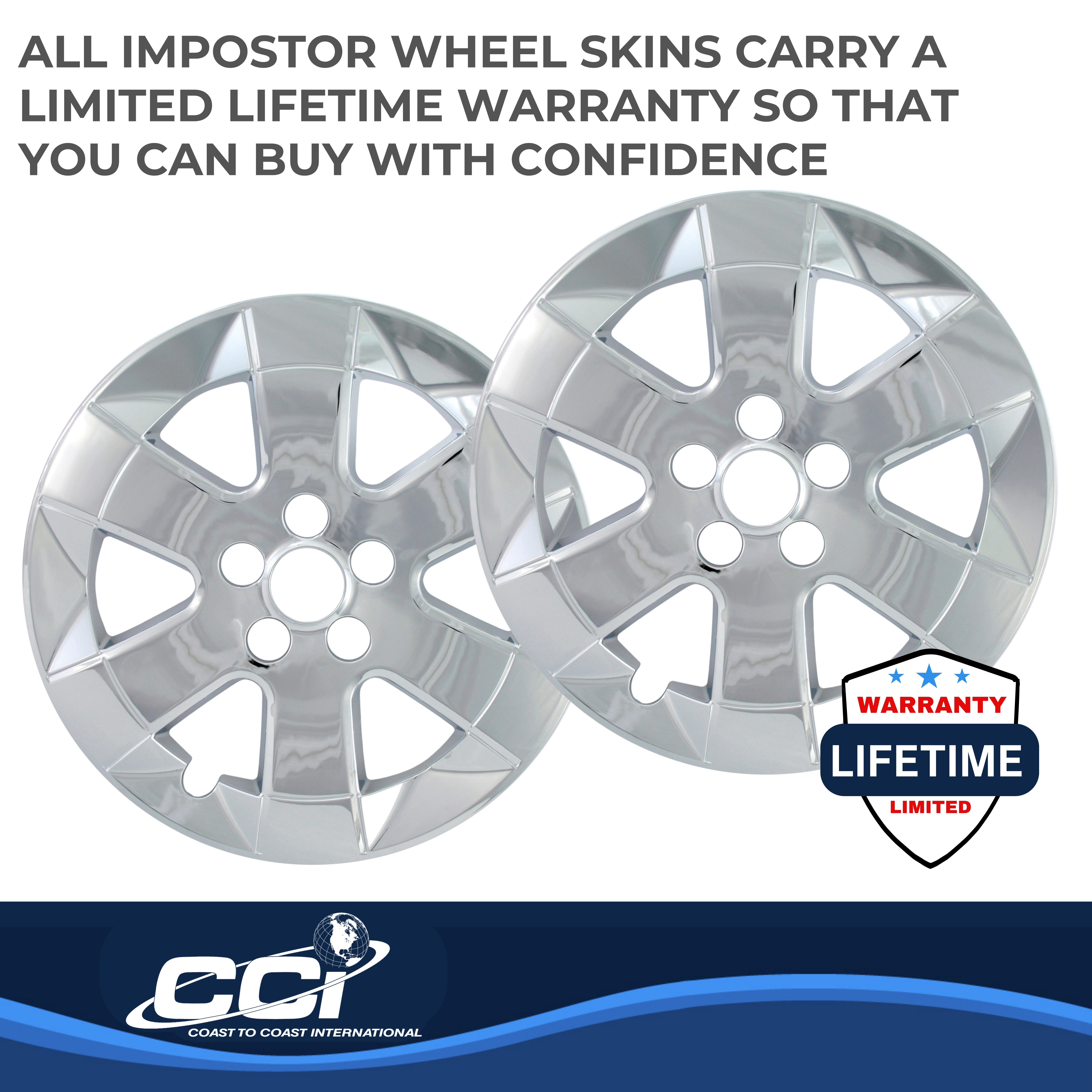 Coast To Coast IWCIMP324X - Impostor Wheel Covers, Silver, Chrome Plated