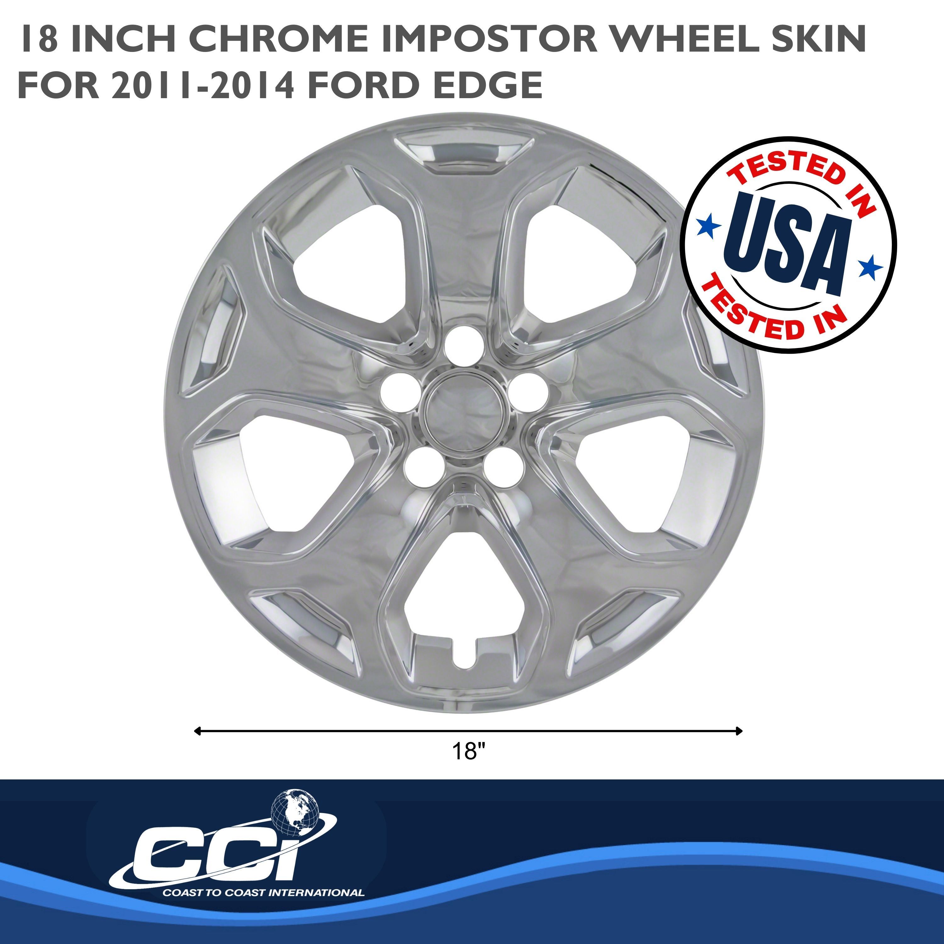 Coast To Coast IWCIMP359XN - Impostor Wheel Covers, Silver, Chrome Plated