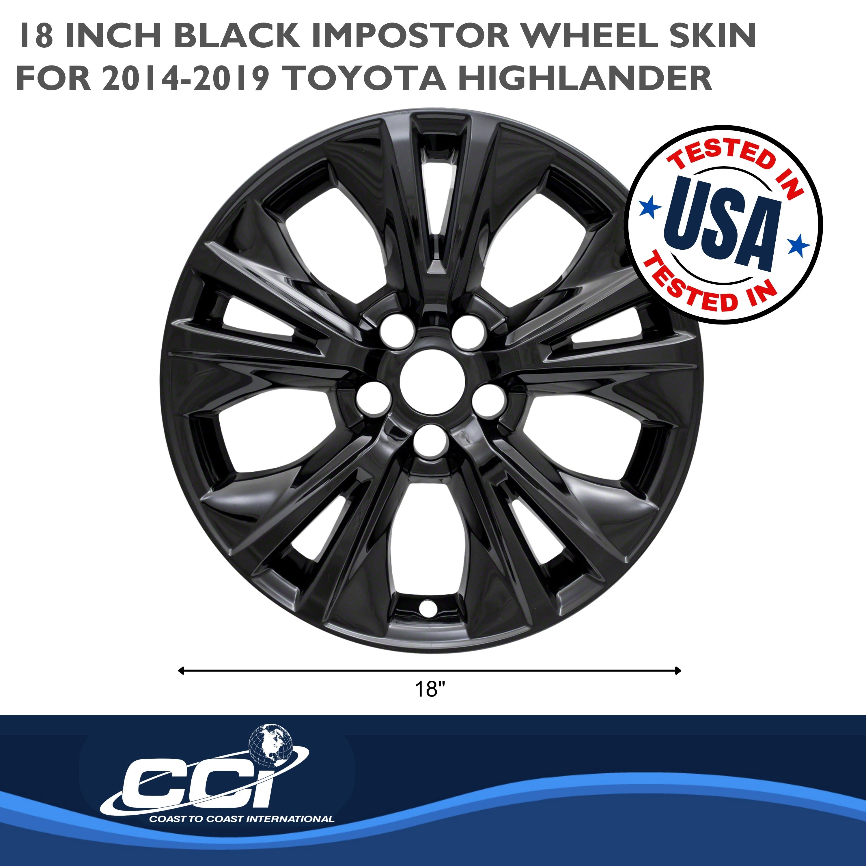 Coast To Coast IWCIMP410BLK - Impostor Wheel Covers, Black, Gloss