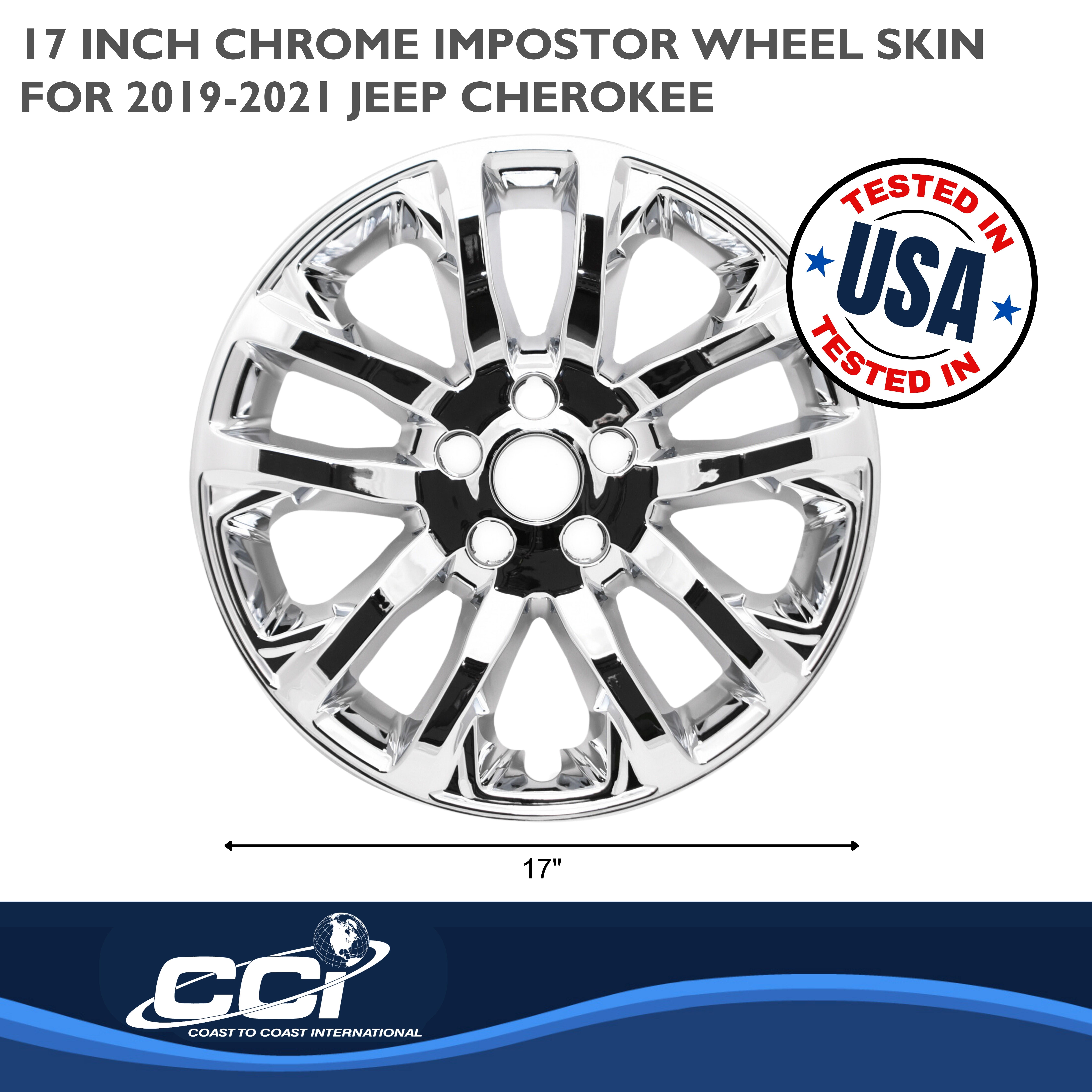 Coast To Coast IMP457X - Wheel Skins, Silver, Chrome Plated