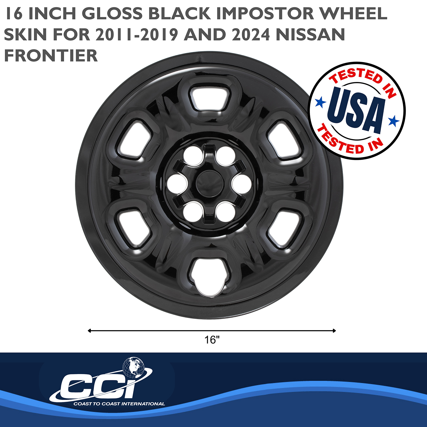Coast To Coast IMP69BLKN - Wheel Skins, Black, ABS Plastic
