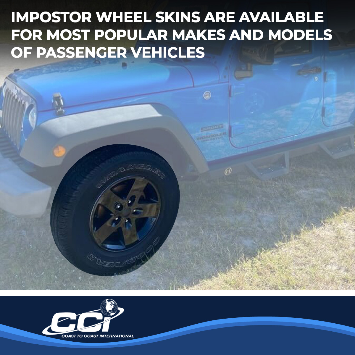 Coast To Coast IWCIMP340BLK - Impostor Wheel Covers, Black, Gloss