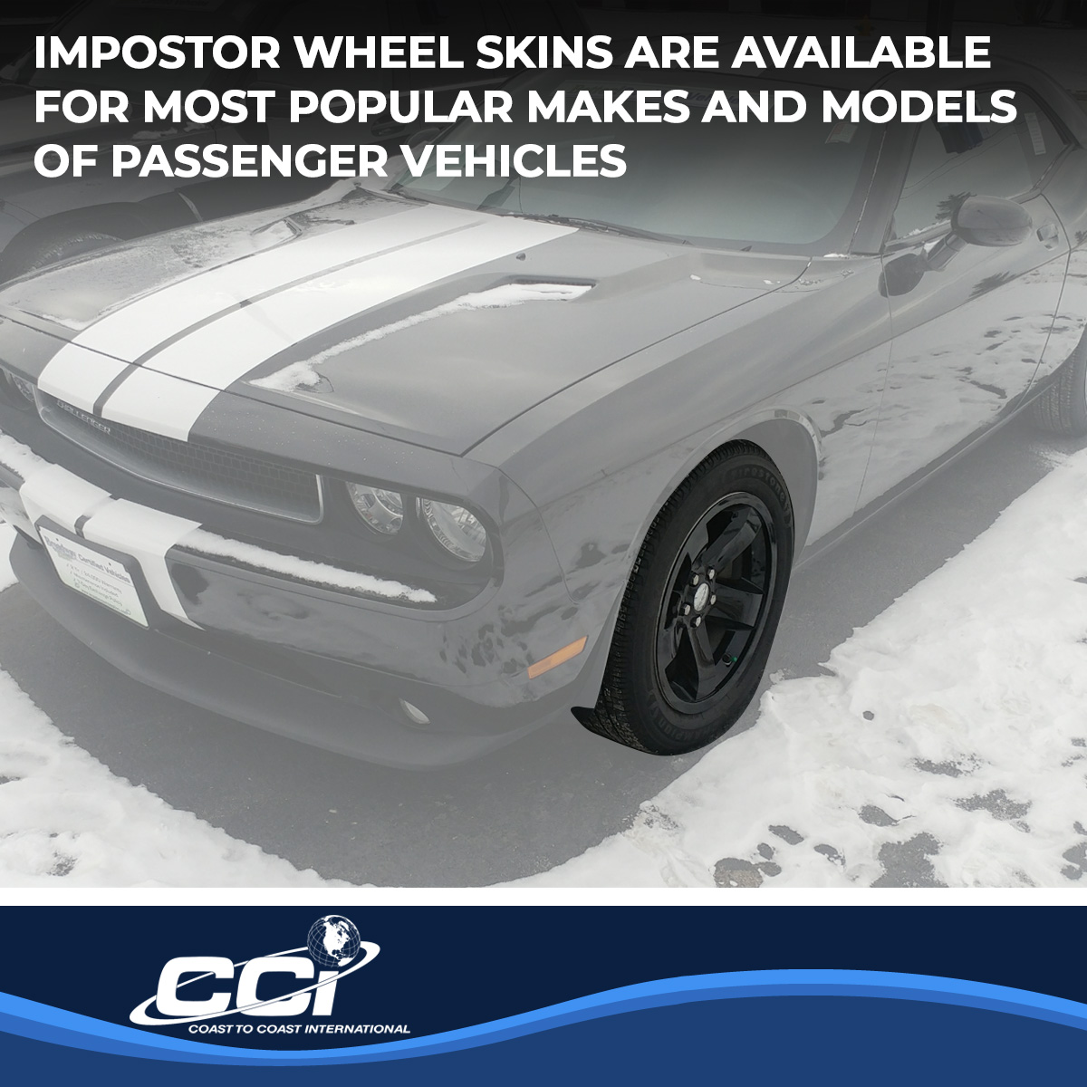 Coast To Coast IWCIMP355BLK - Impostor Wheel Covers, Black, Gloss