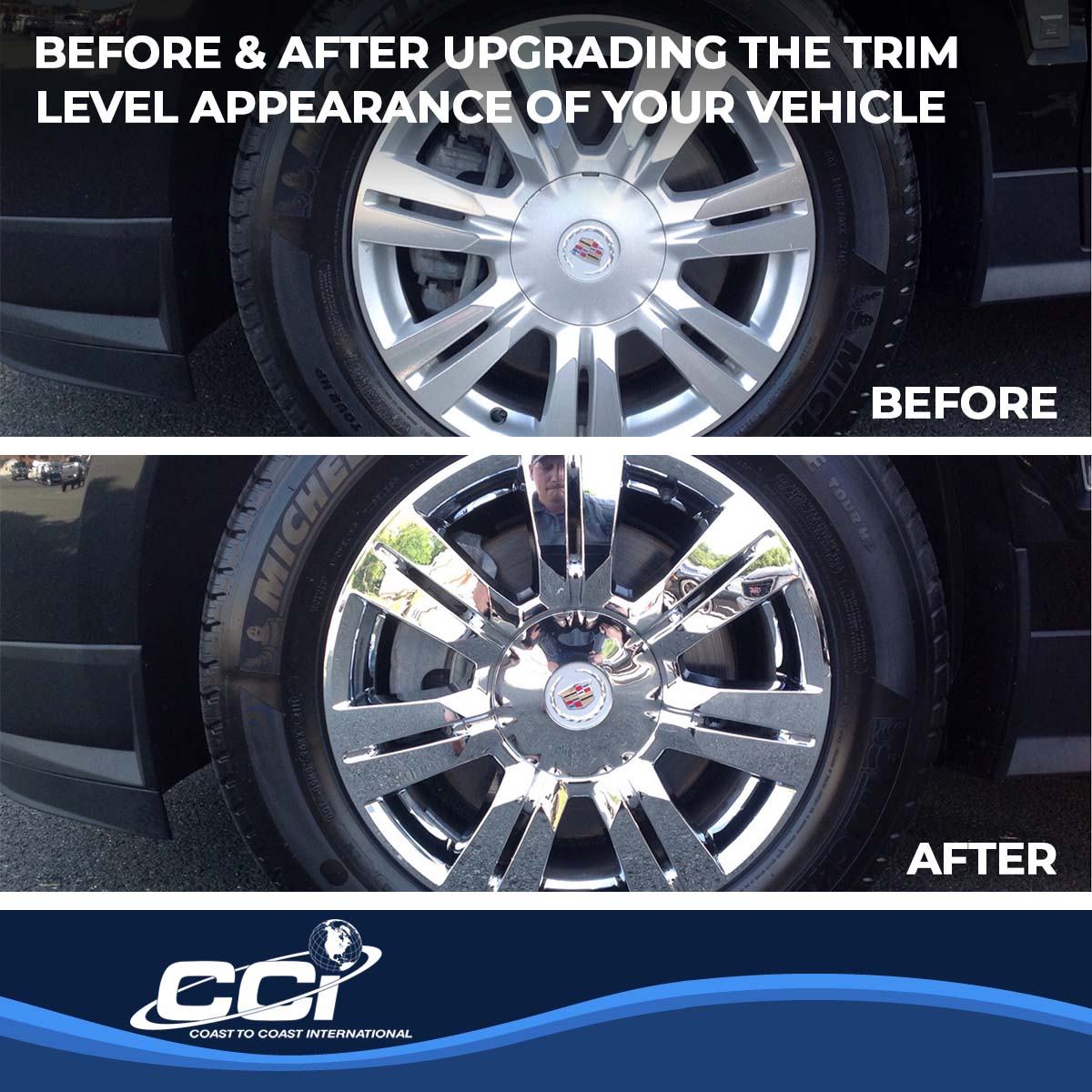 Coast To Coast IWCIMP357X - Impostor Wheel Covers, Silver, Chrome Plated