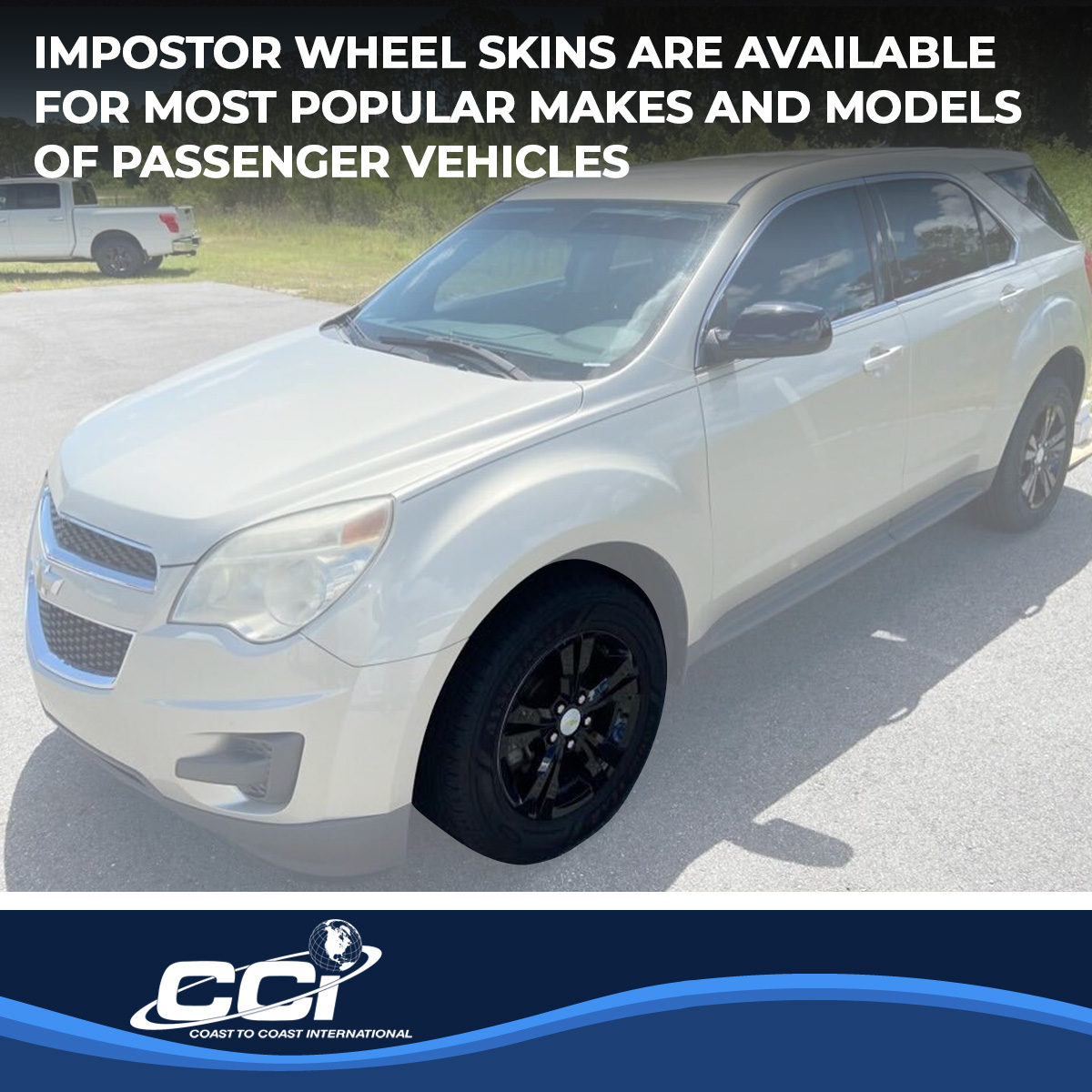 Coast To Coast IWCIMP360BLK - Impostor Wheel Covers, Black, Gloss