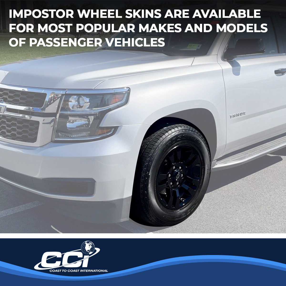 Coast To Coast IWCIMP377BLKN - Impostor Wheel Covers, Black, Gloss