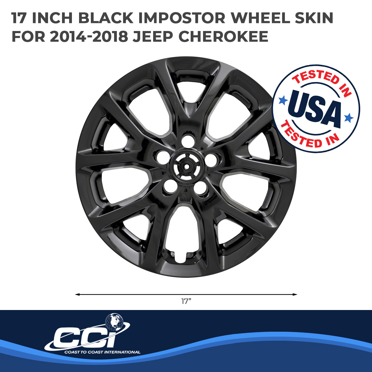 Coast To Coast IWCIMP382BLK - Impostor Wheel Covers, Black, Gloss