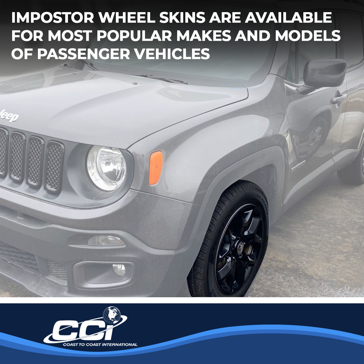 Coast To Coast IWCIMP386BLK - Impostor Wheel Covers, Black, Gloss