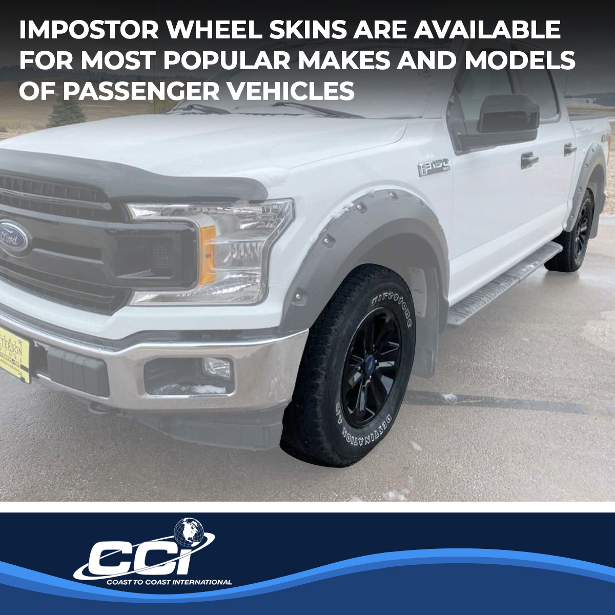 Coast To Coast IWCIMP387BLK - Impostor Wheel Covers, Black, Gloss