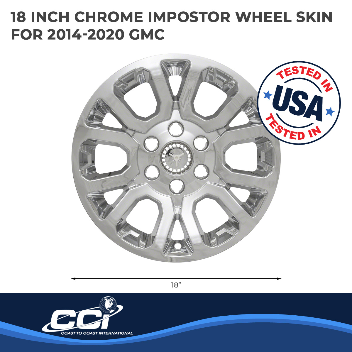 Coast To Coast IWCIMP404X - Impostor Wheel Covers, Silver, Chrome Plated