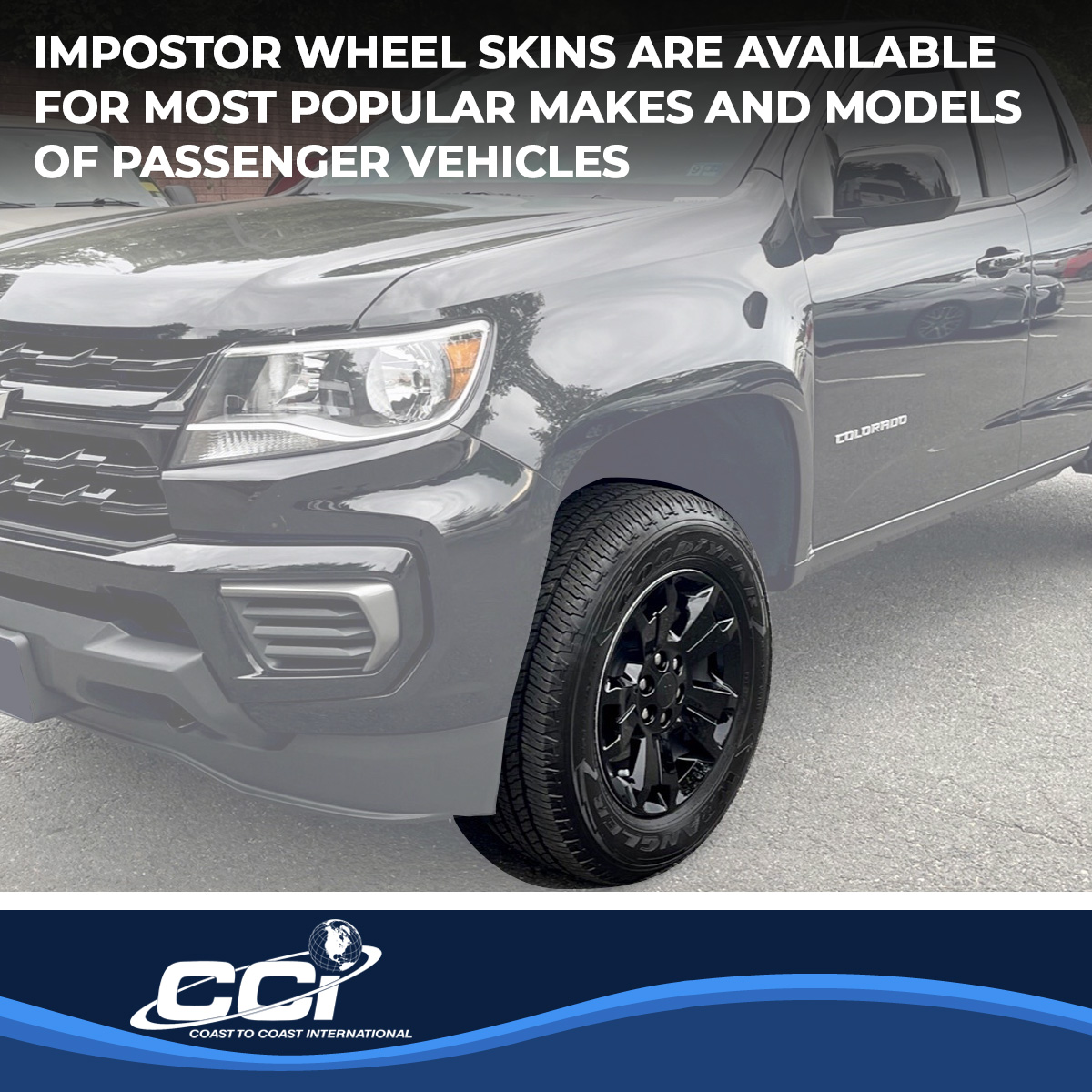 Coast To Coast IWCIMP405BLK - Impostor Wheel Covers, Black, Gloss