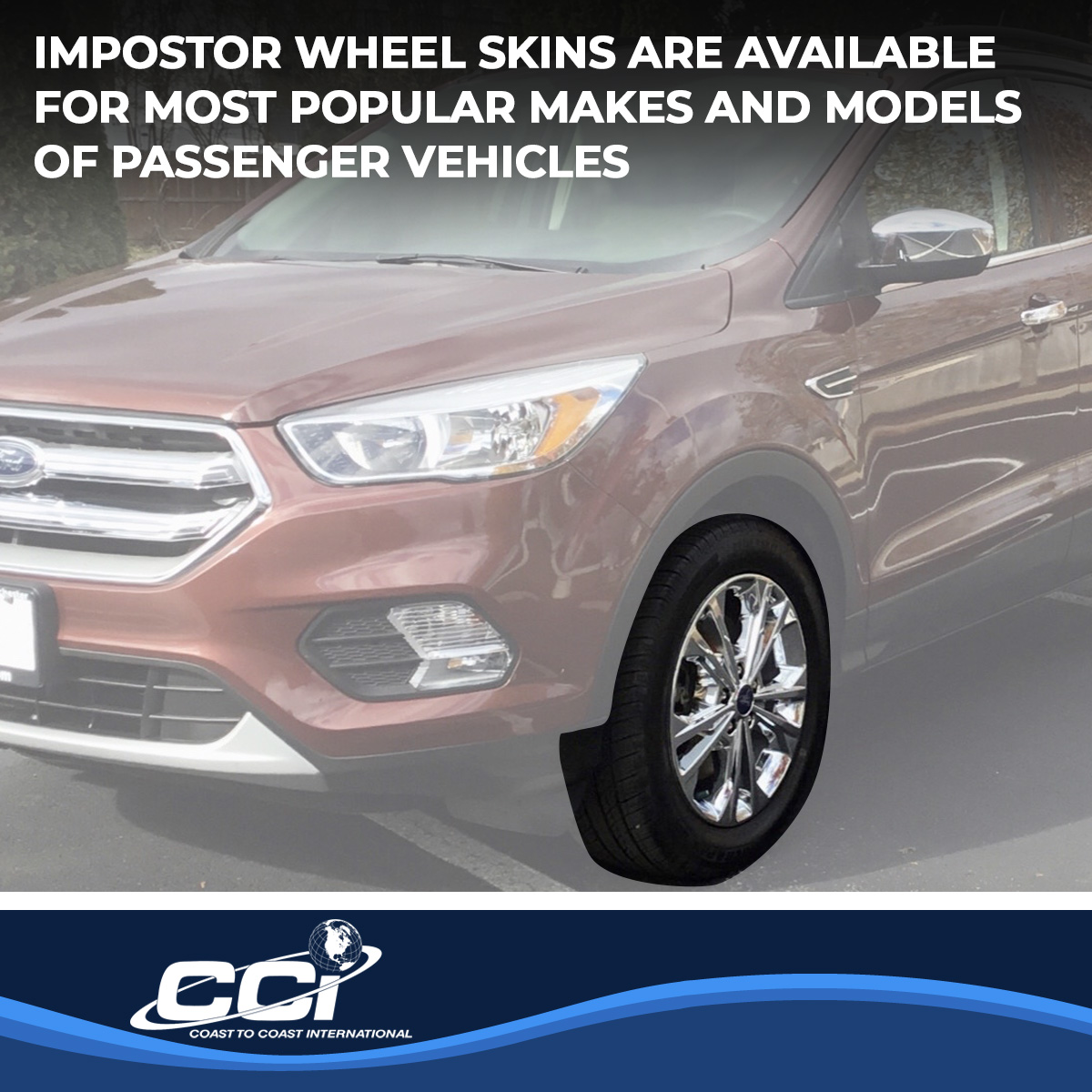Coast To Coast IWCIMP414X - Impostor Wheel Covers, Silver, Chrome Plated