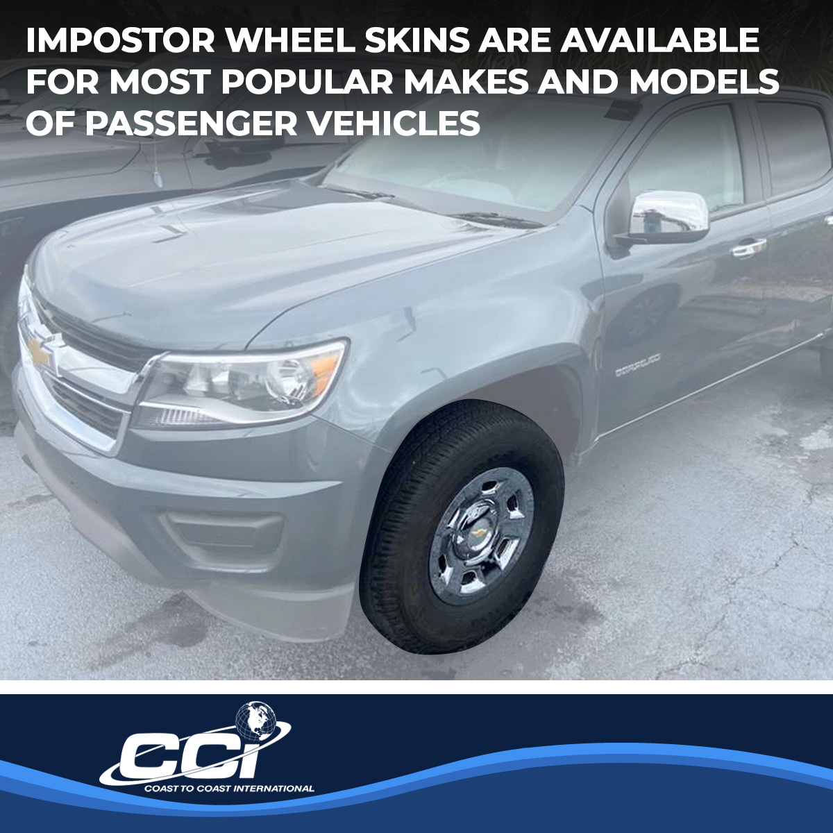 Coast To Coast IWCIMP93X - Impostor Wheel Covers, Silver, Chrome Plated