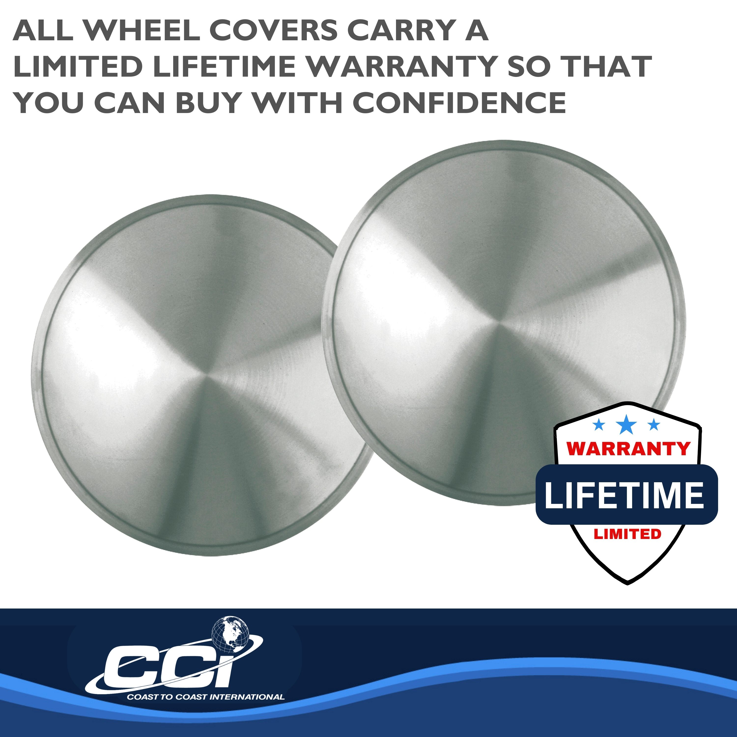 Coast To Coast IWCRD14 - Wheel Cover, Silver, Brushed