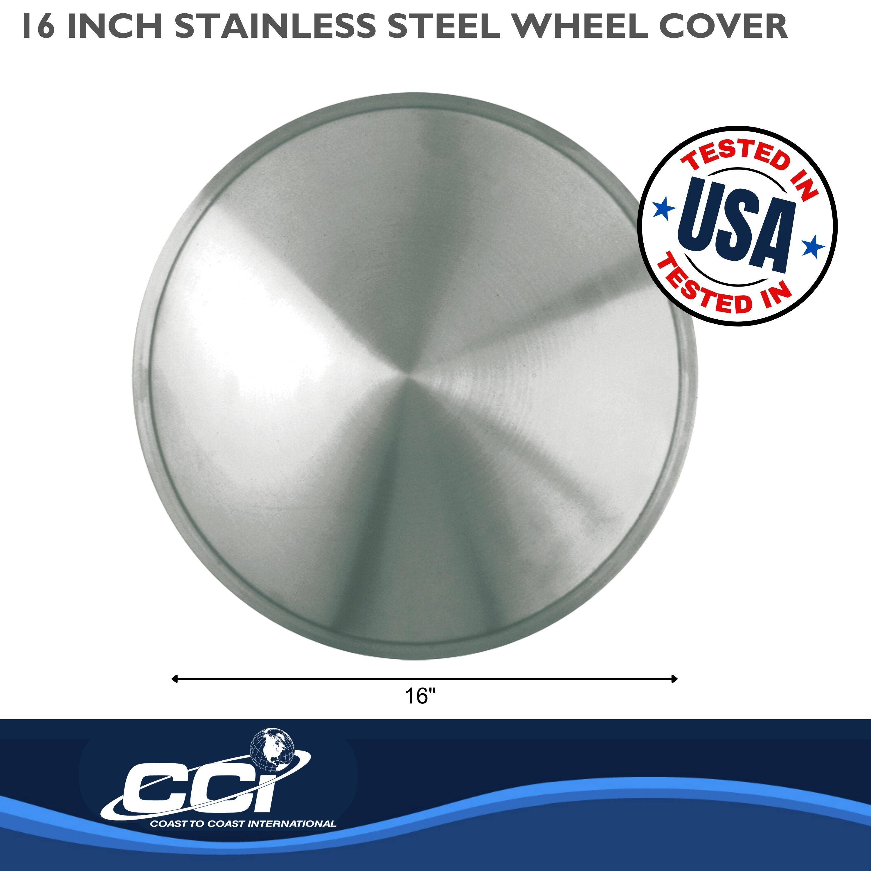 Coast To Coast IWCRD16 - Wheel Cover, Silver, Brushed