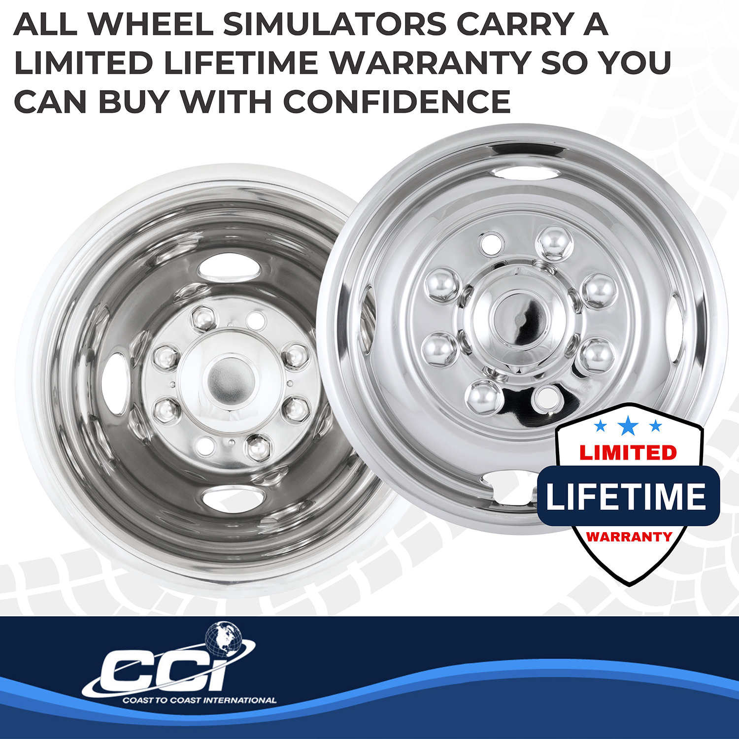 Coast To Coast IWCN16F07 - Wheel Simulators, Silver, Stainless Steel