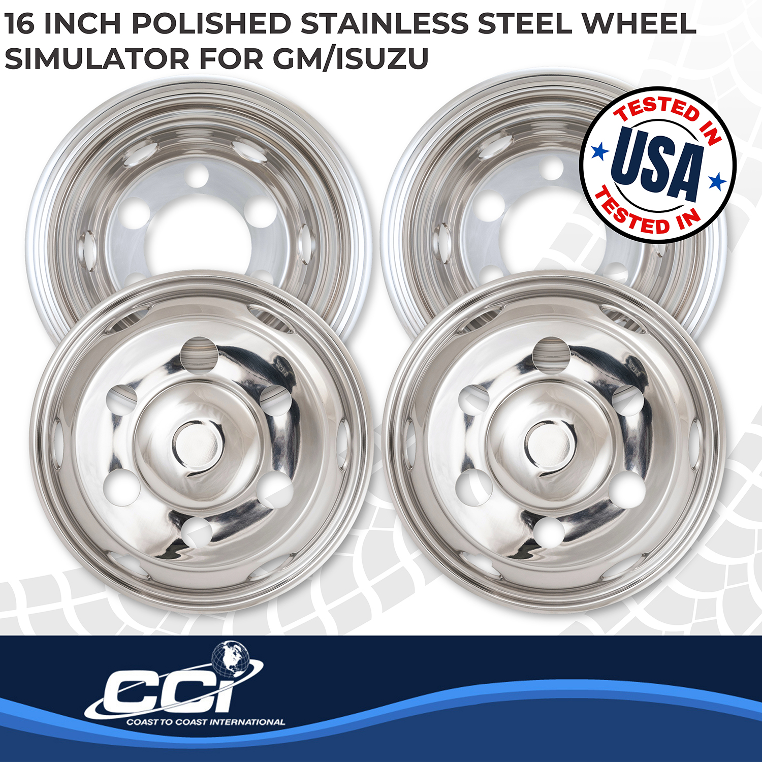 Coast To Coast IWCN16I90 - Wheel Simulators, Silver, Stainless Steel