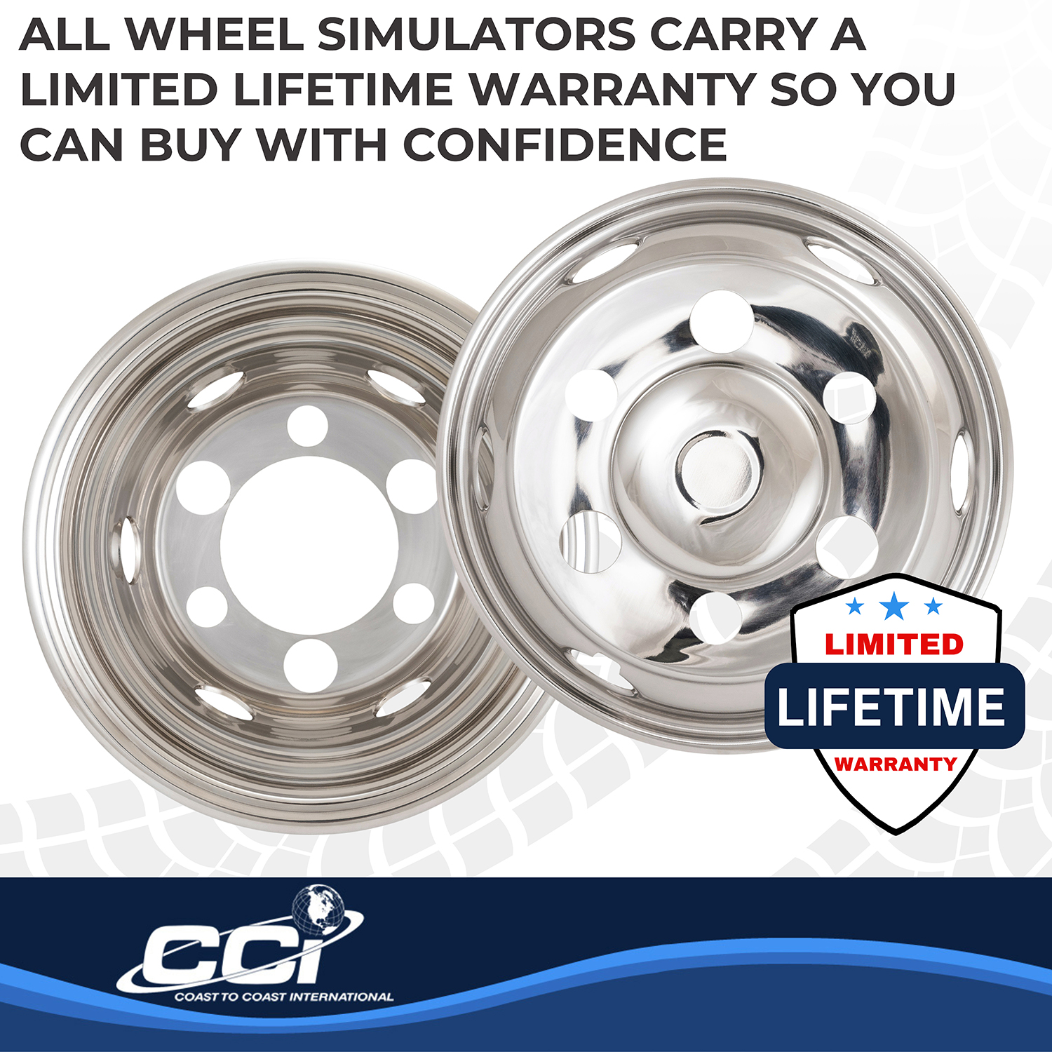 Coast To Coast IWCN16I90 - Wheel Simulators, Silver, Stainless Steel