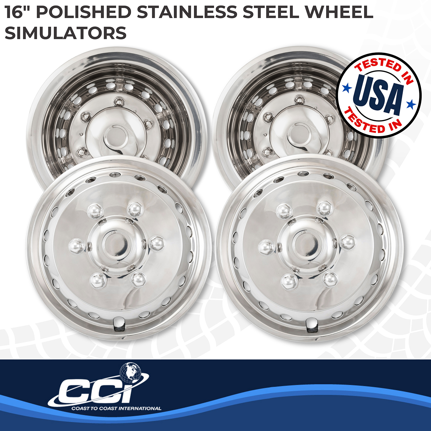 Coast To Coast IWCN16S12 - Wheel Simulators, Silver, Stainless Steel